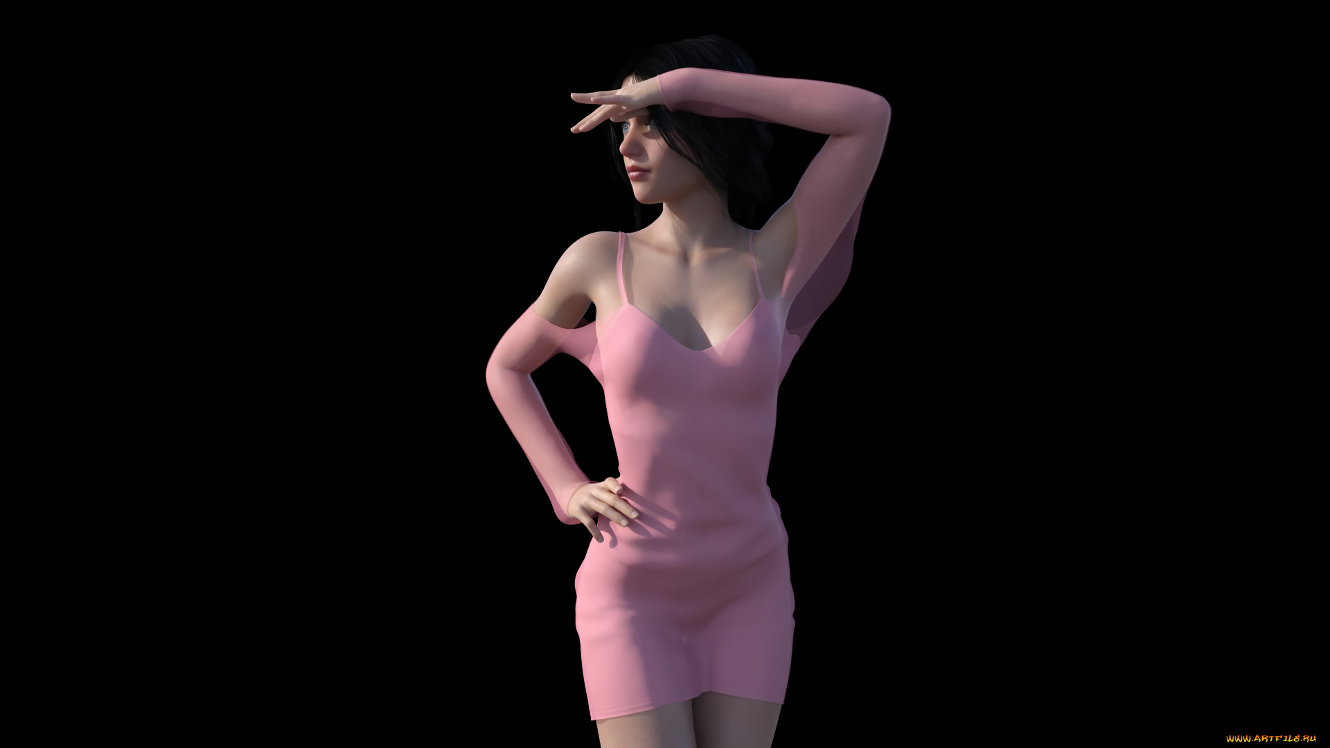 3д, графика, люди, , people, фон, девушка, взгляд