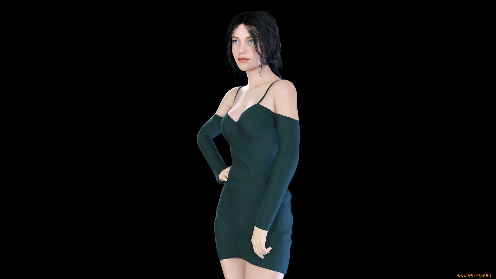 3д, графика, люди, , people, фон, взгляд, девушка