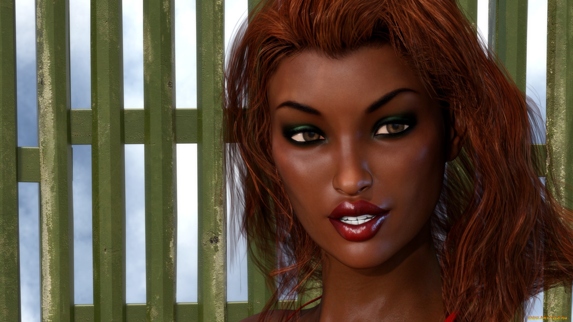 3д, графика, портрет, , portraits, девушка, фон, взгляд