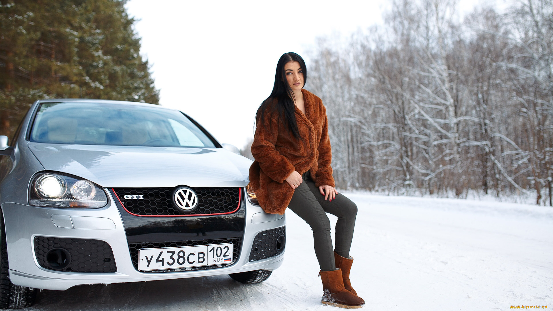 автомобили, -авто, с, девушками, volkswagen, golf