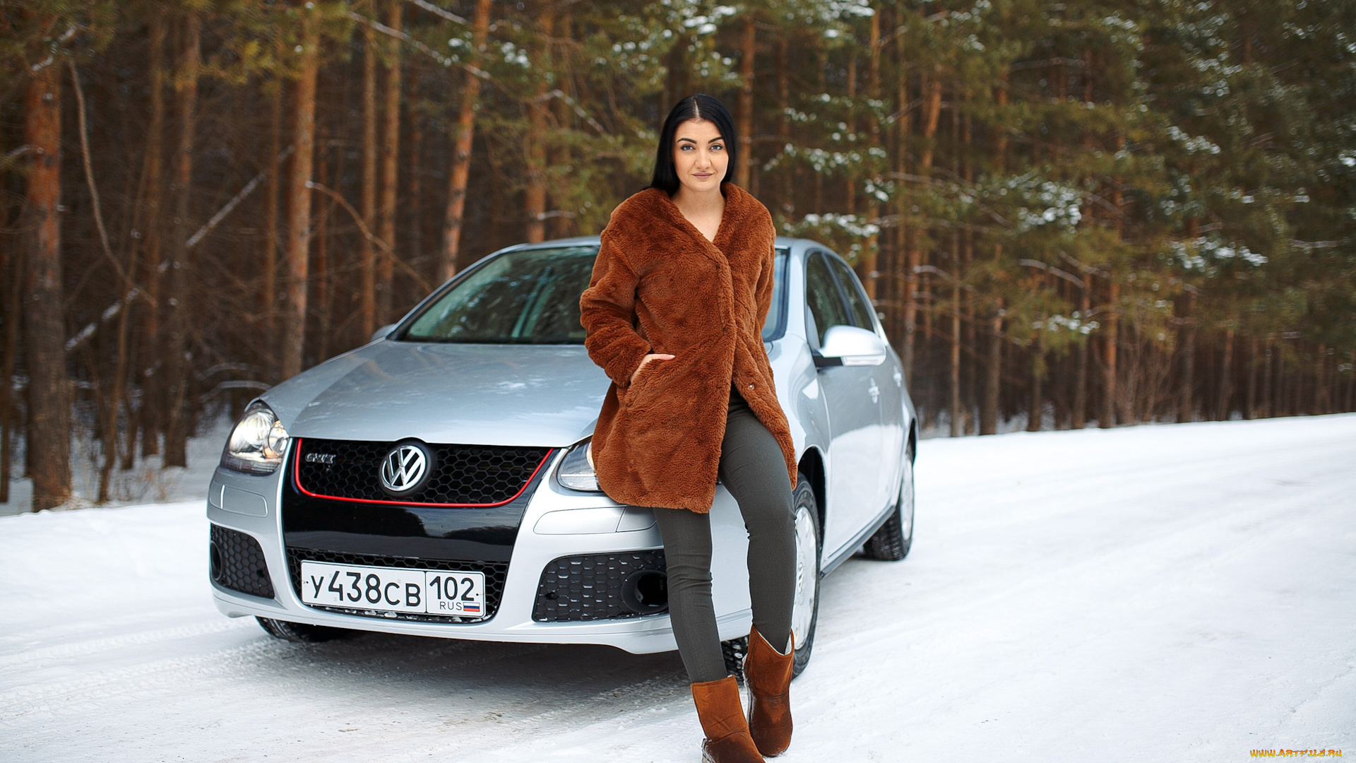 автомобили, -авто, с, девушками, volkswagen, golf