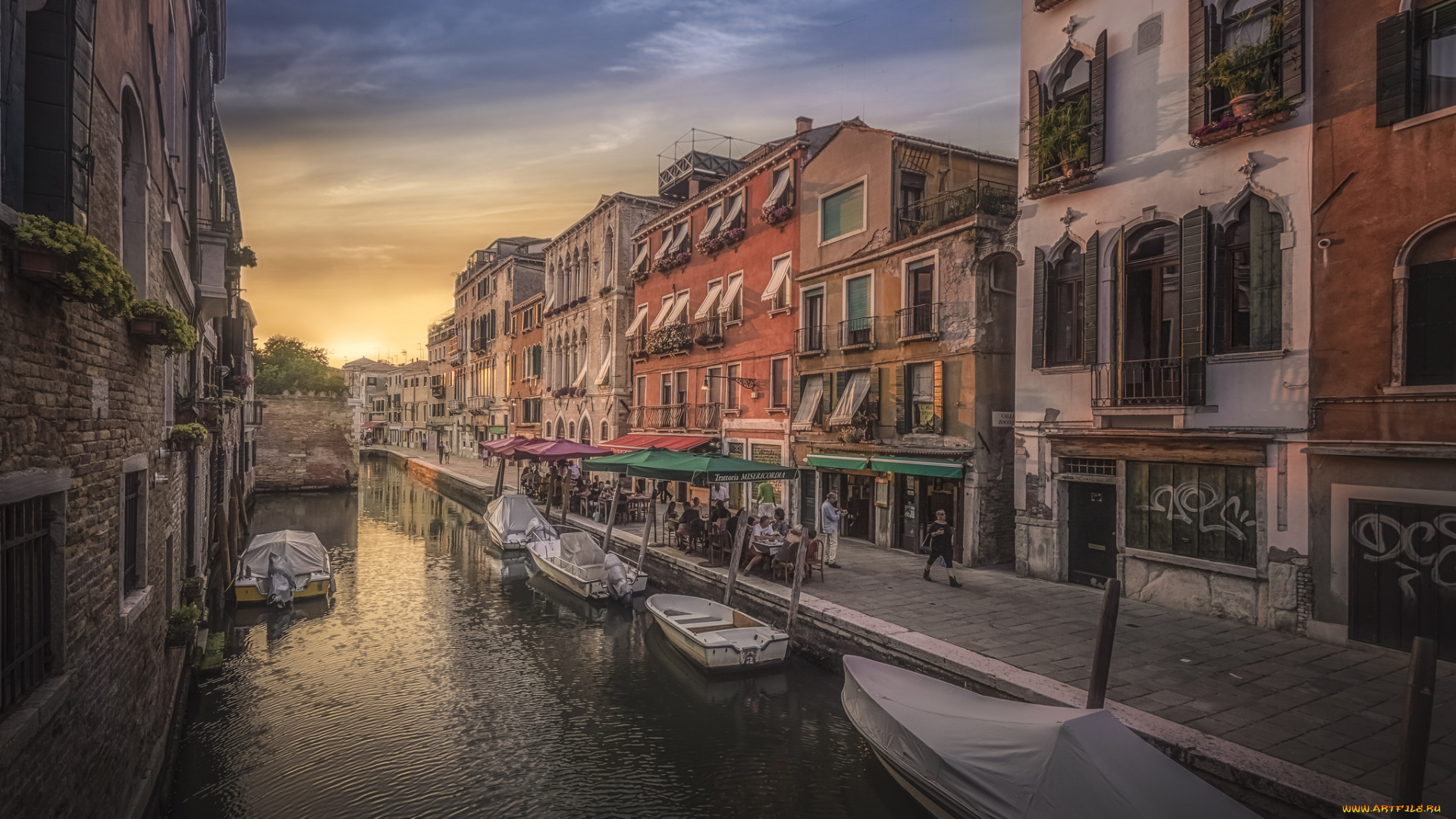 canal, rio, della, misericordia, in, venice, города, венеция, , италия, простор