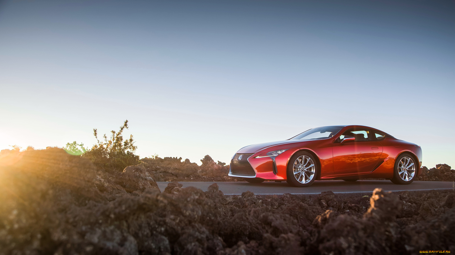 lexus, lc-500, north, america, 2017, автомобили, lexus, lc-500, north, america, 2017, красный