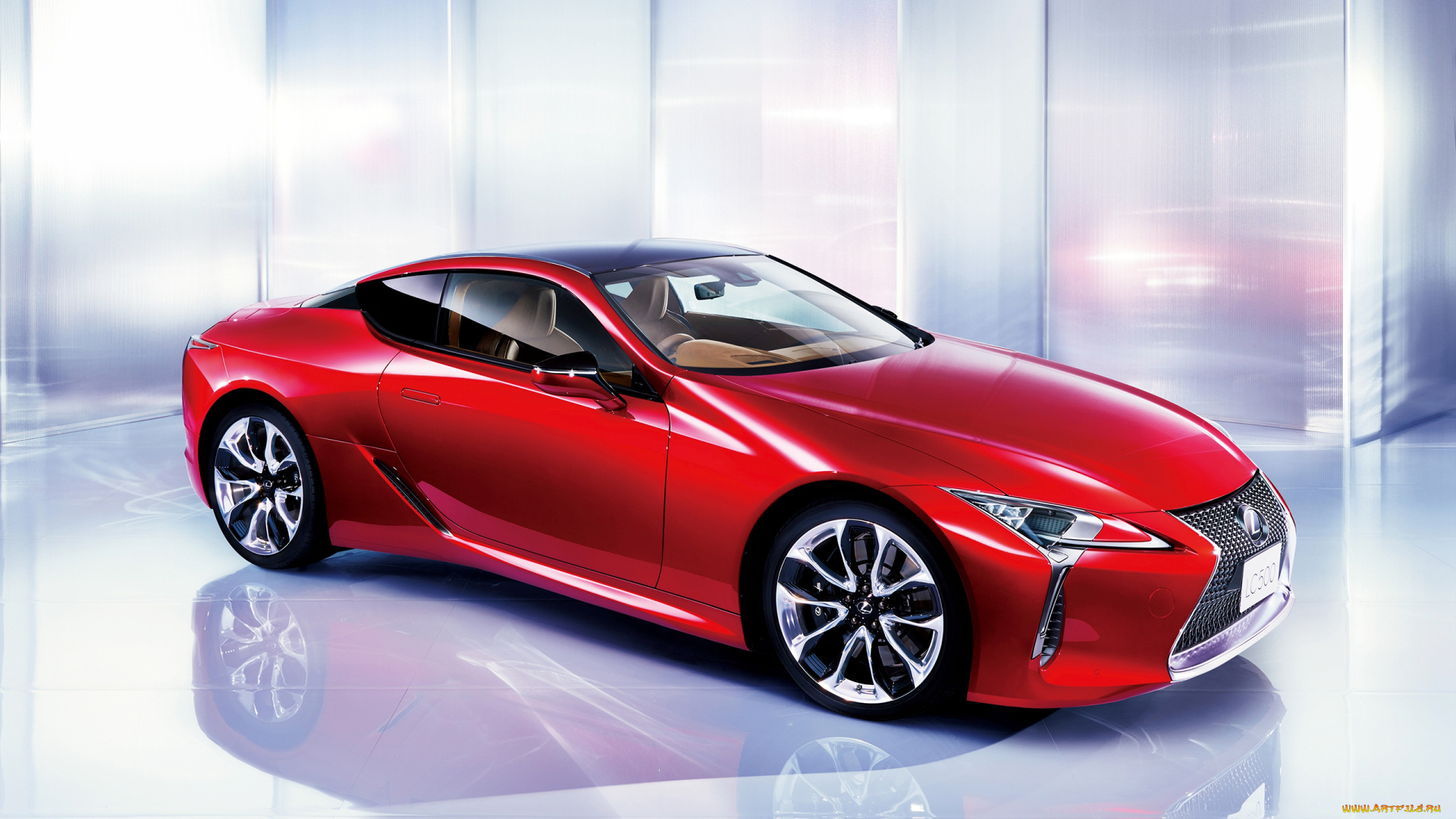 lexus, lc-500, north, america, 2017, автомобили, lexus, lc-500, north, america, 2017, красный