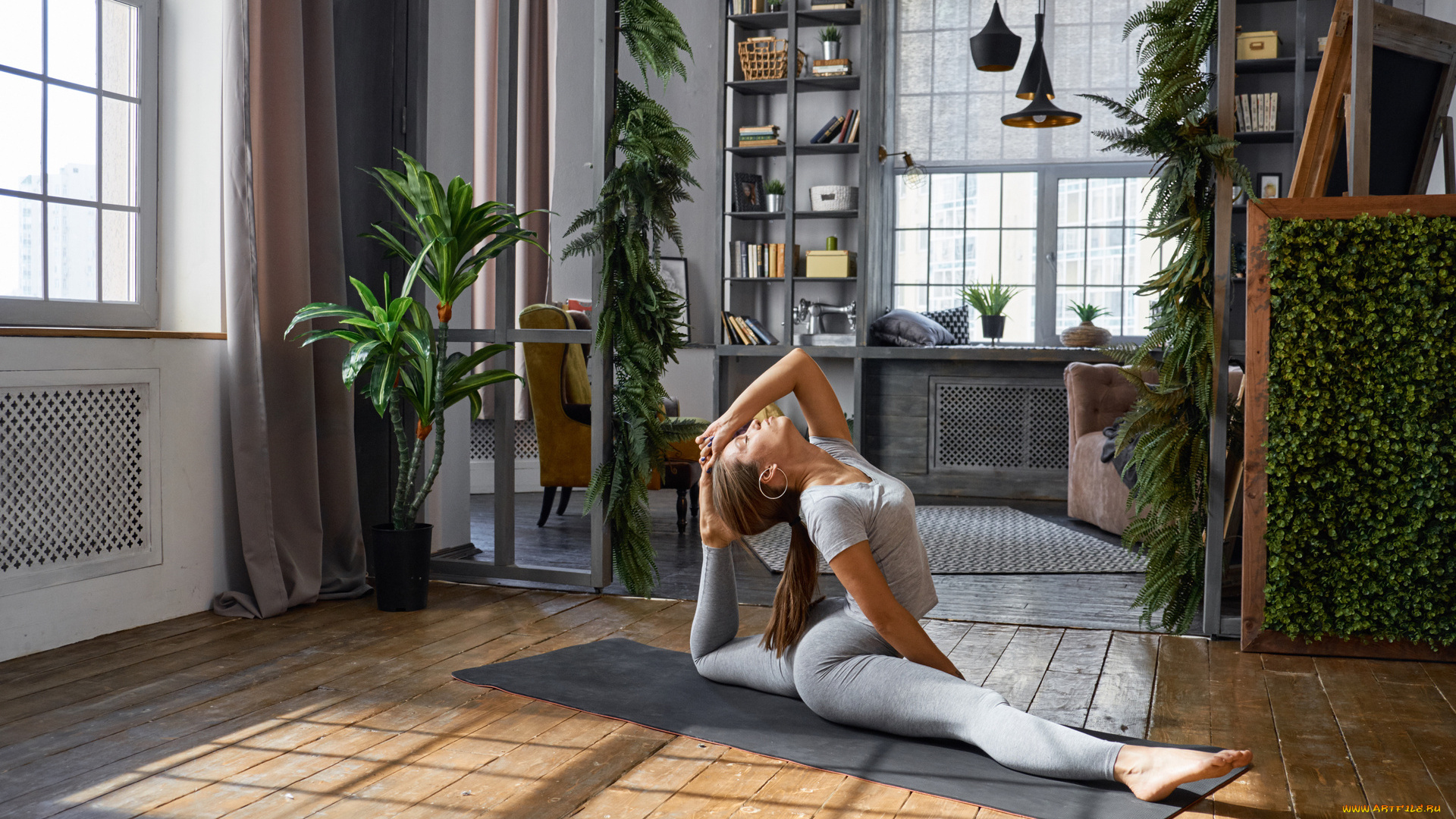 спорт, фитнес, девушка