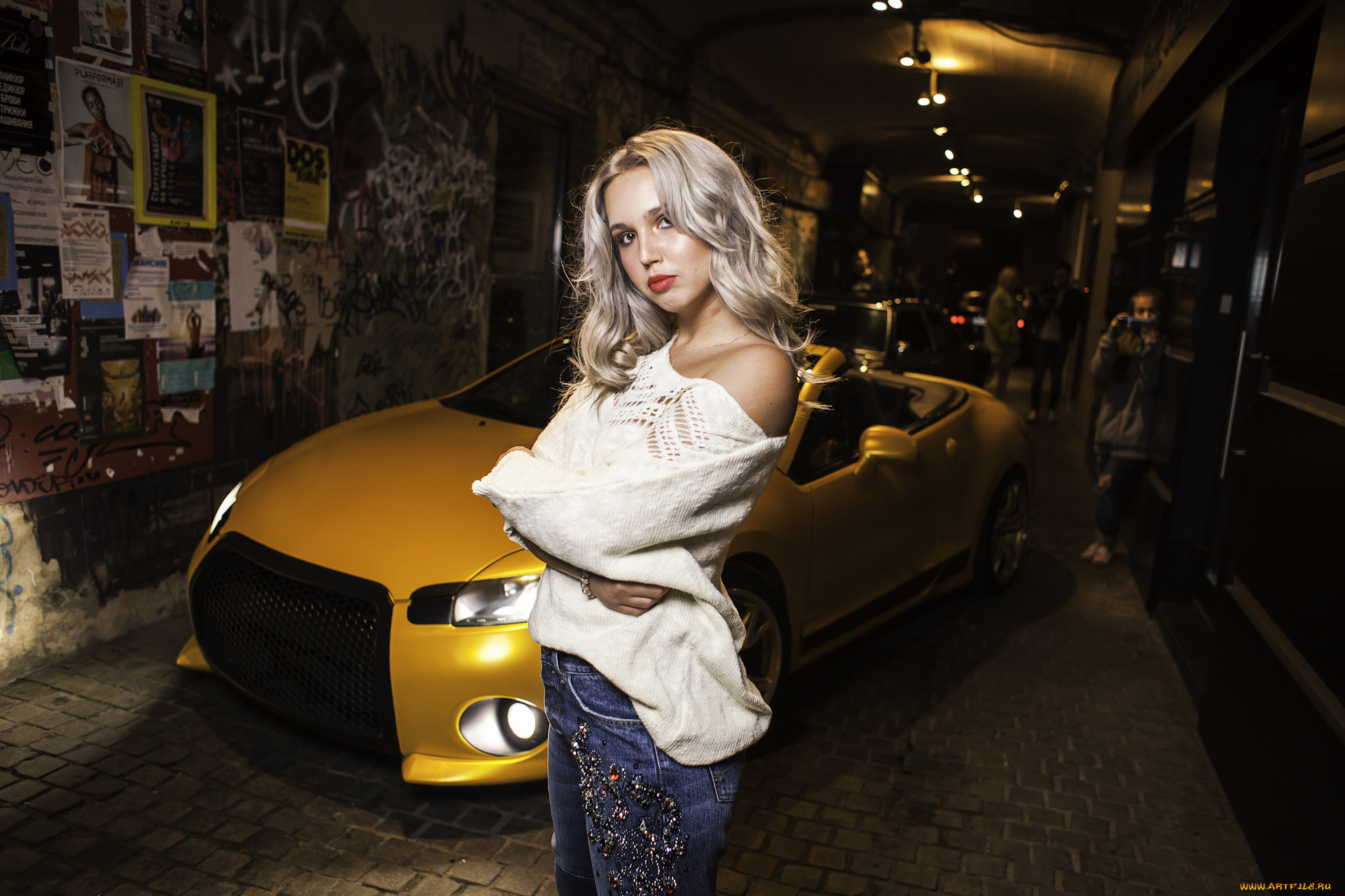 автомобили, -авто, с, девушками, mitsubishi, eclipse