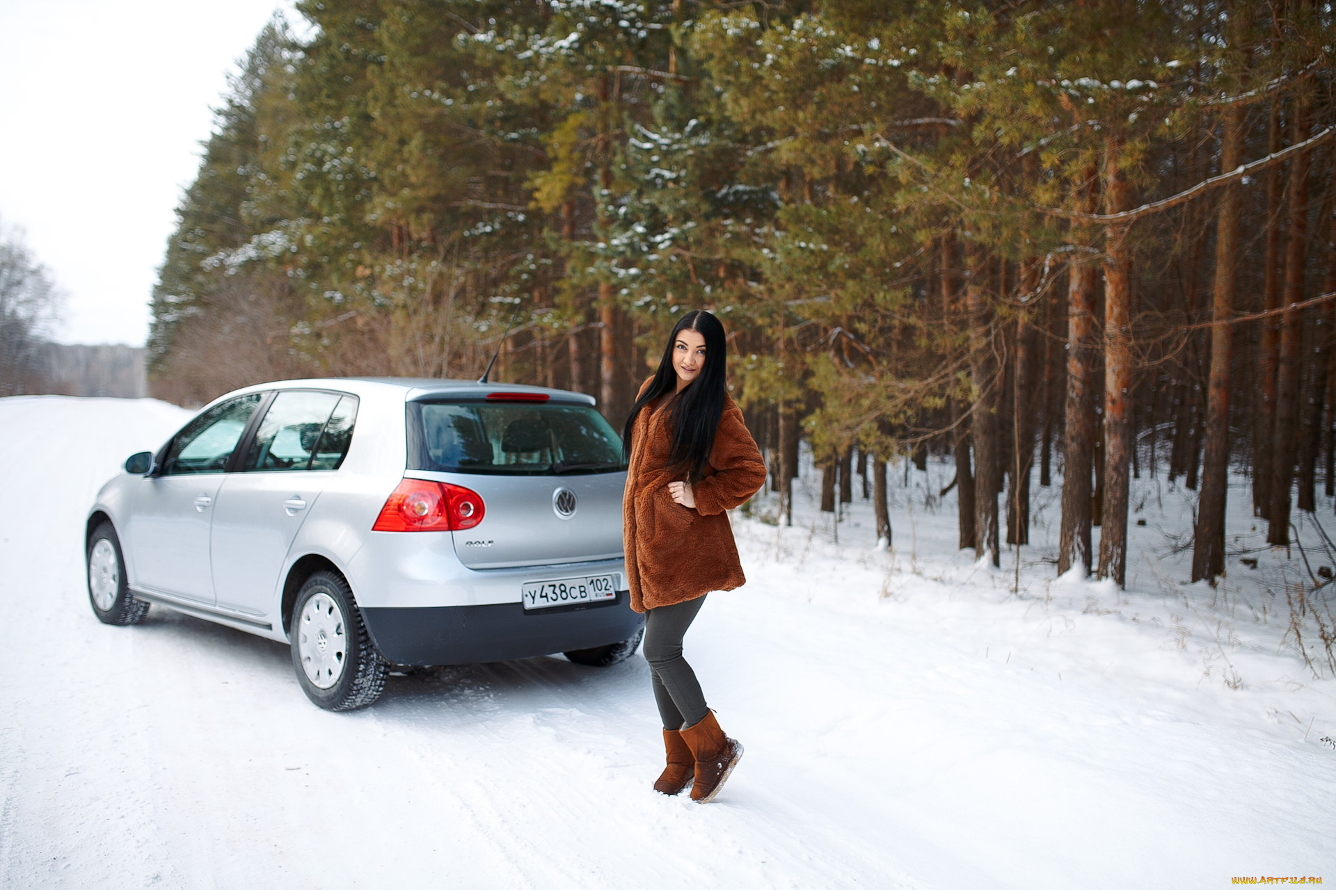 автомобили, -авто, с, девушками, volkswagen, golf