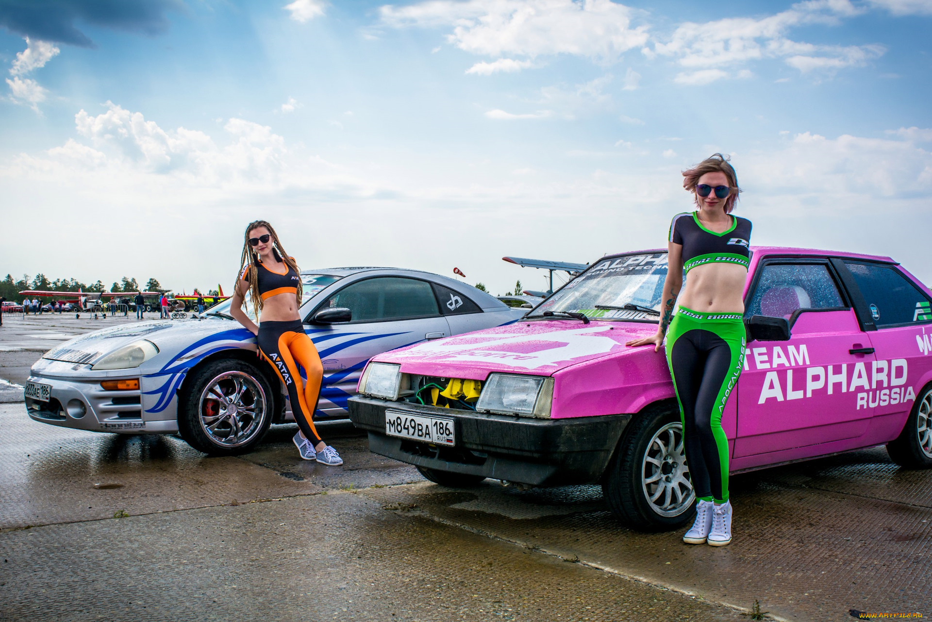 автомобили, -авто, с, девушками, девушки