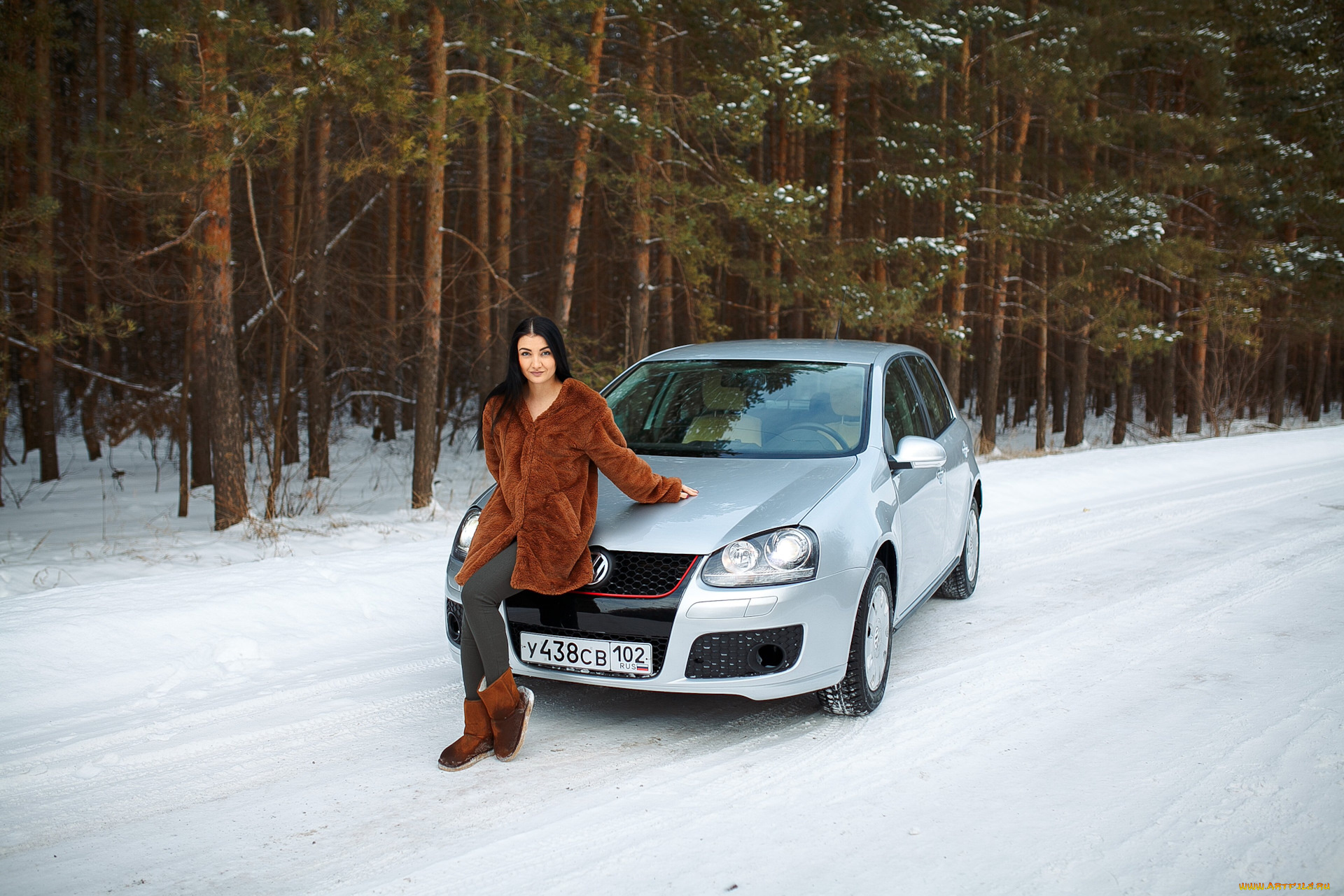 автомобили, -авто, с, девушками, volkswagen, golf