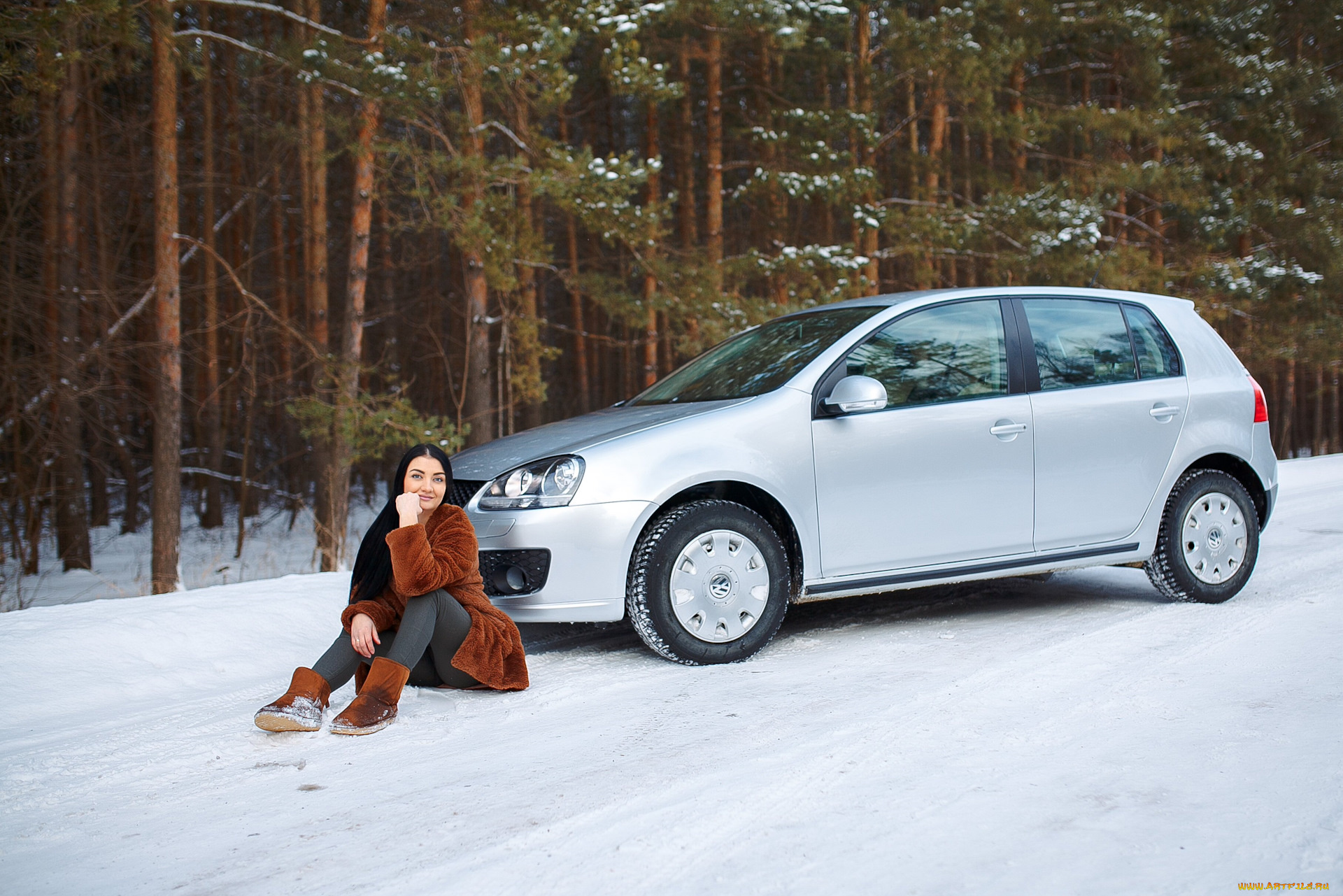 автомобили, -авто, с, девушками, volkswagen, golf