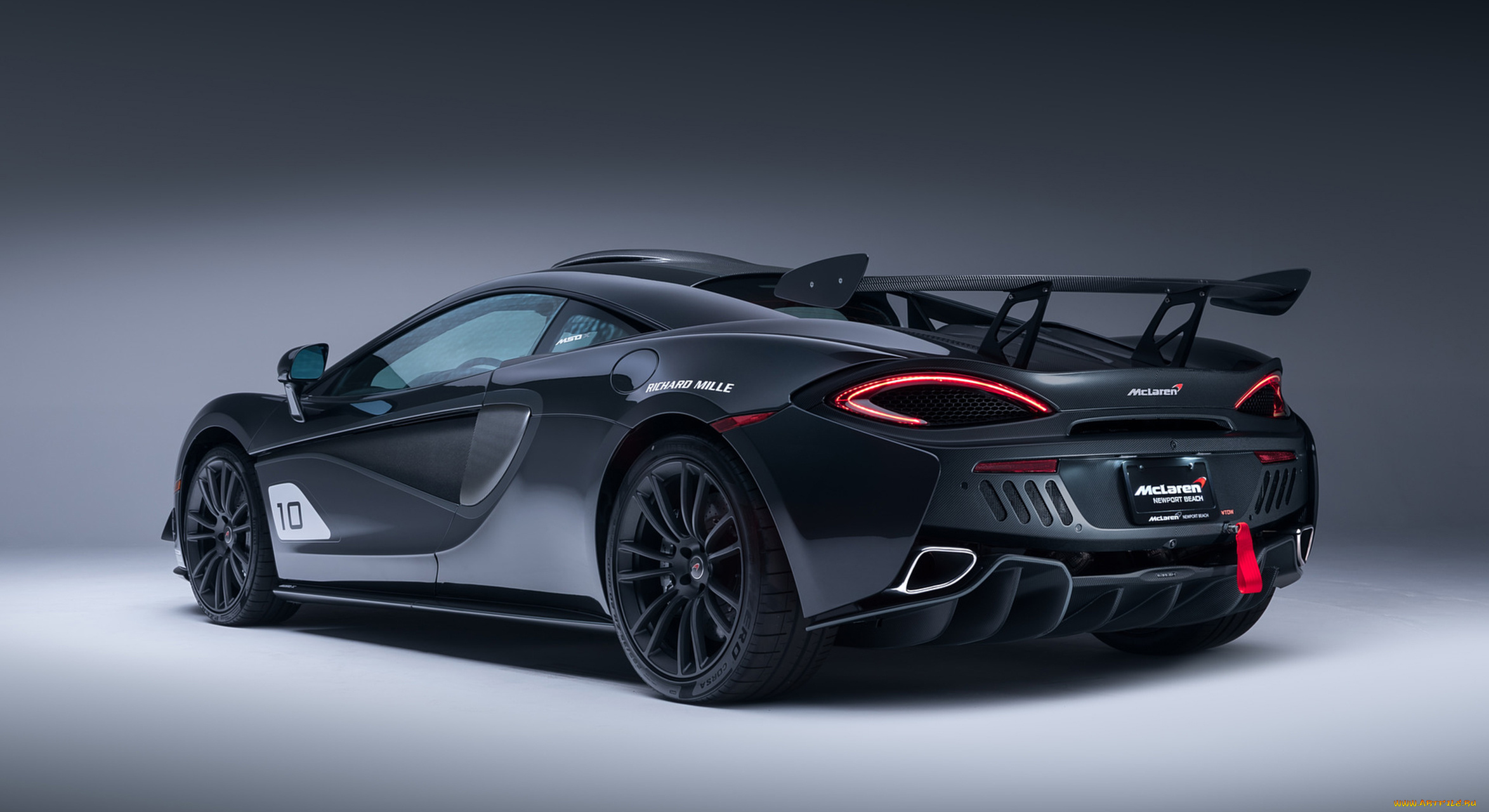 mclaren, 570s, gt4, mso, x, no10, ueno, grey, black, accents, 2018, автомобили, mclaren, 570s, gt4, mso, x, no10, ueno, grey, black, accents, 2018