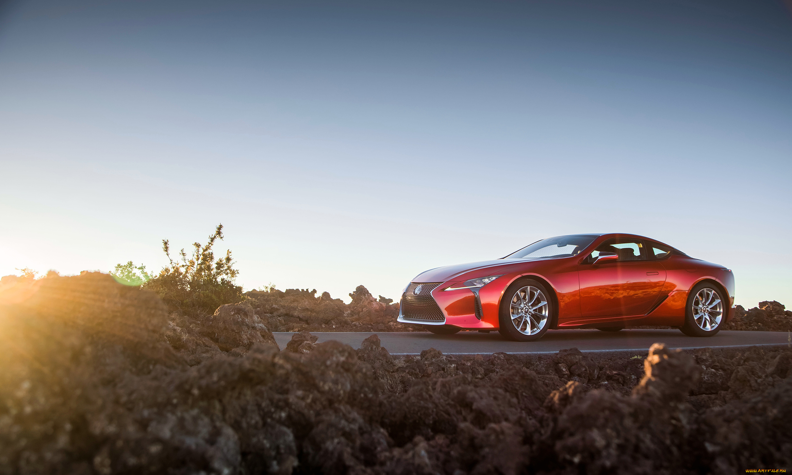 lexus, lc-500, north, america, 2017, автомобили, lexus, lc-500, north, america, 2017, красный