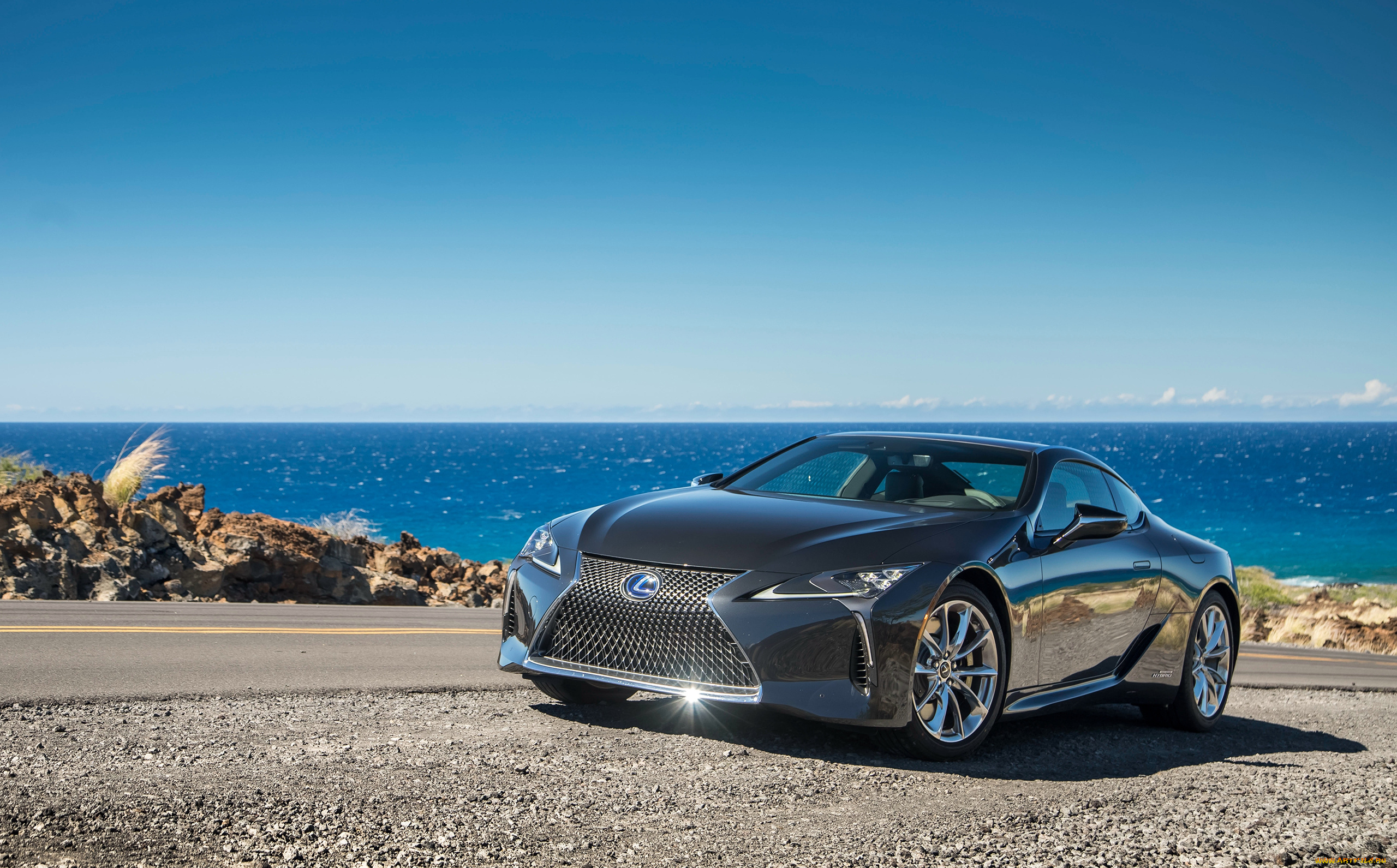 lexus, lc-500h, north, america, 2017, автомобили, lexus, north, lc-500h, серый, 2017, america