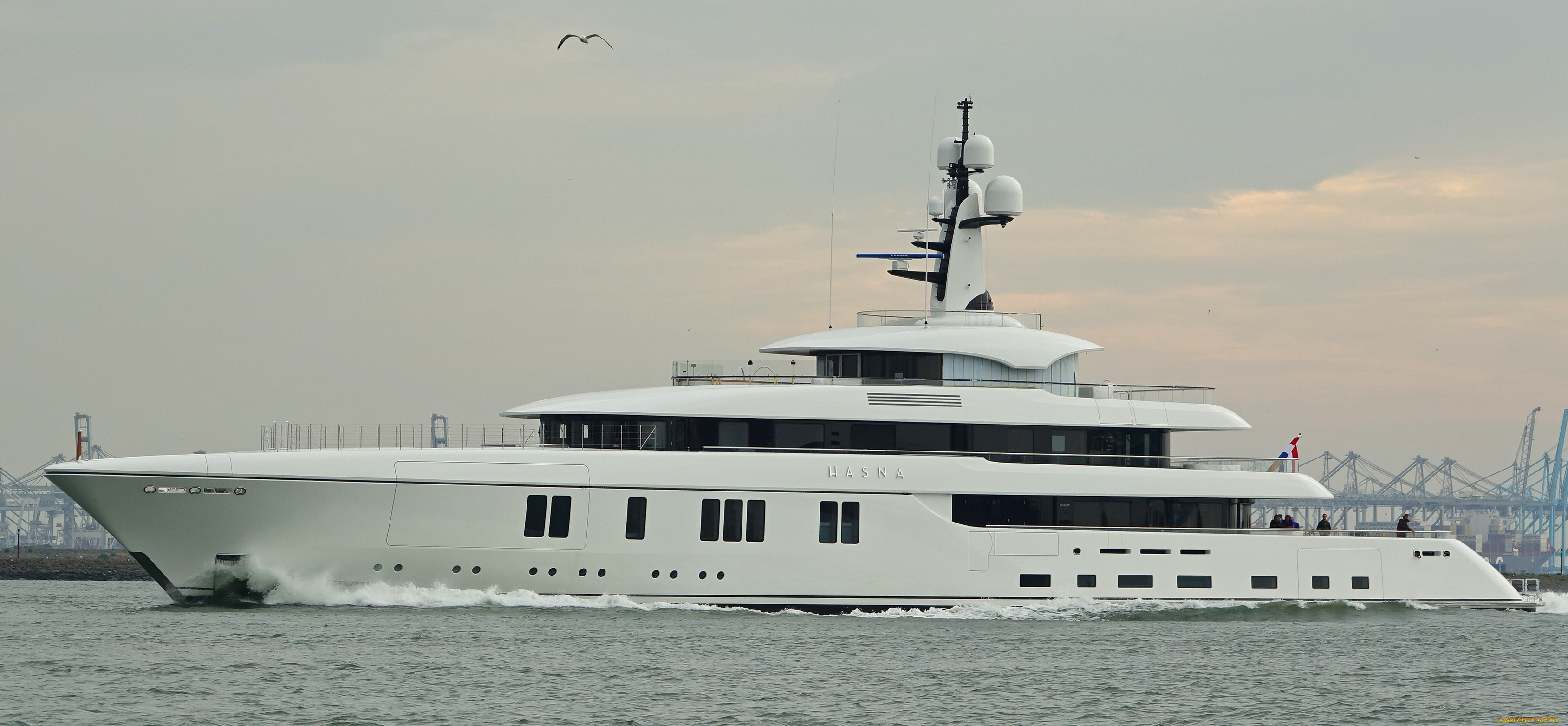 hasna, корабли, Яхты, суперяхта
