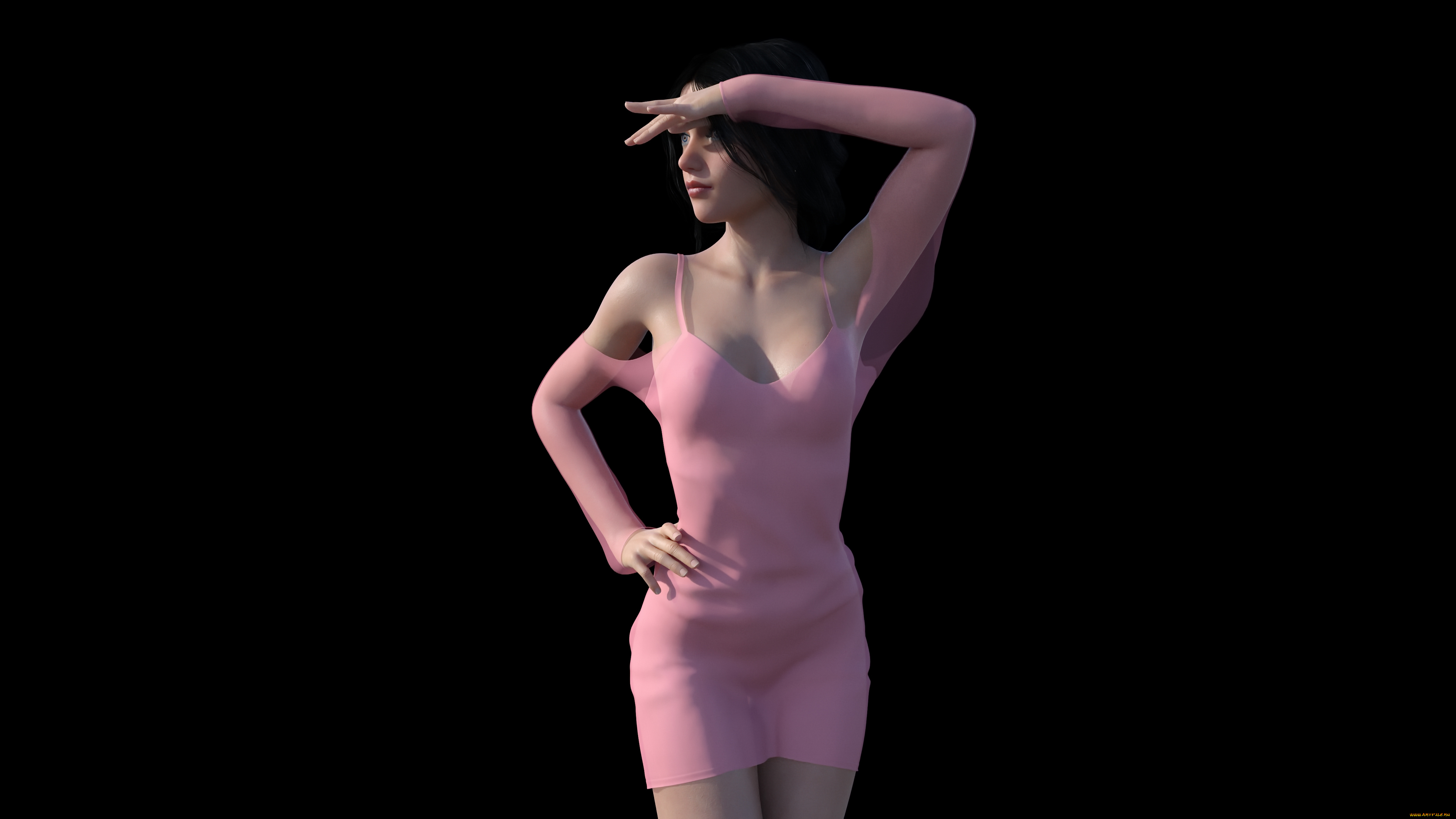 3д, графика, люди, , people, фон, девушка, взгляд