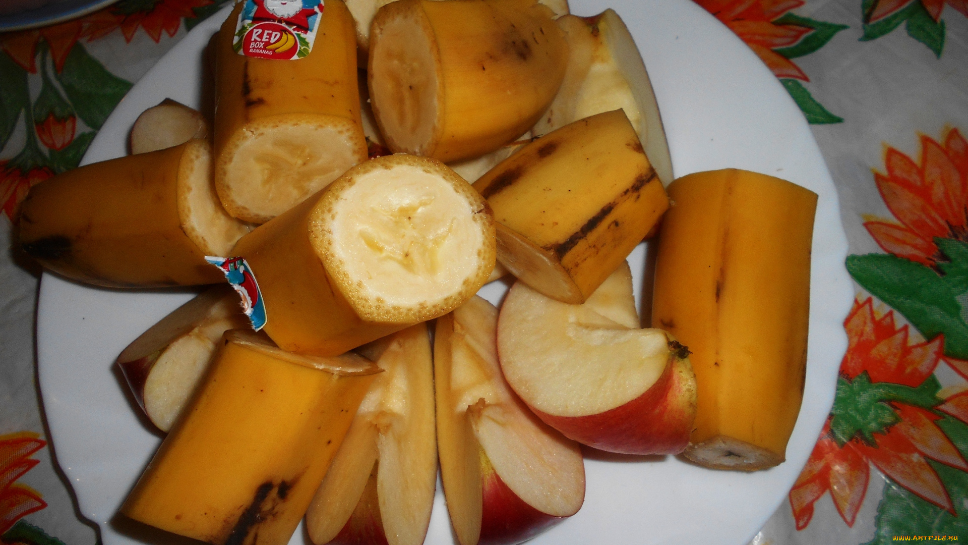 еда, бананы, яблоки