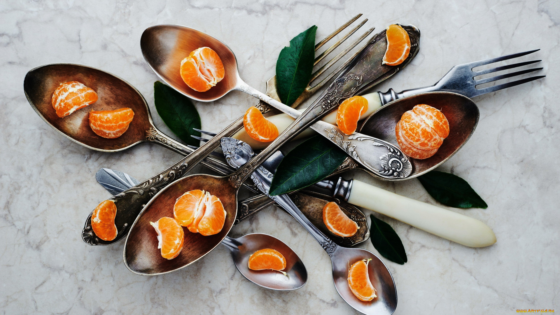 еда, цитрусы, мандарин