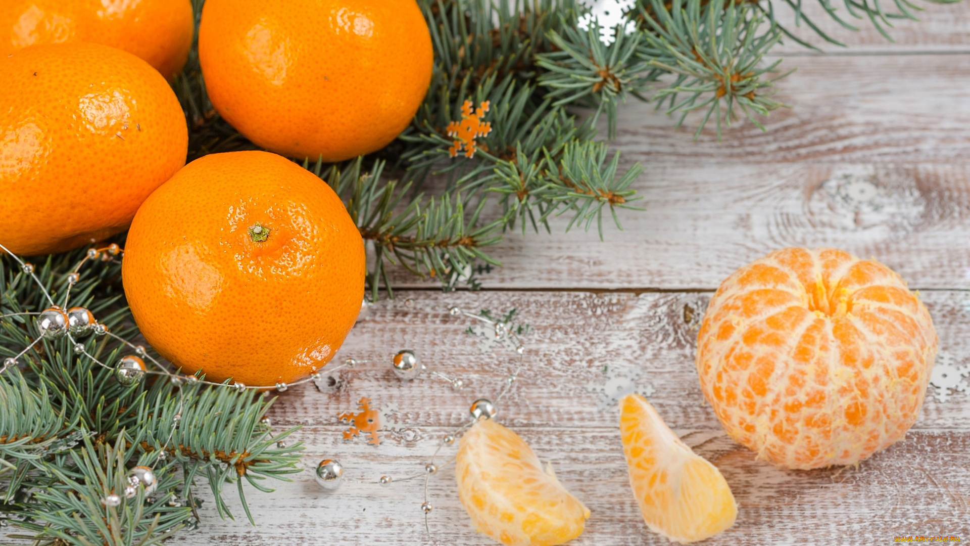 еда, цитрусы, мандарины