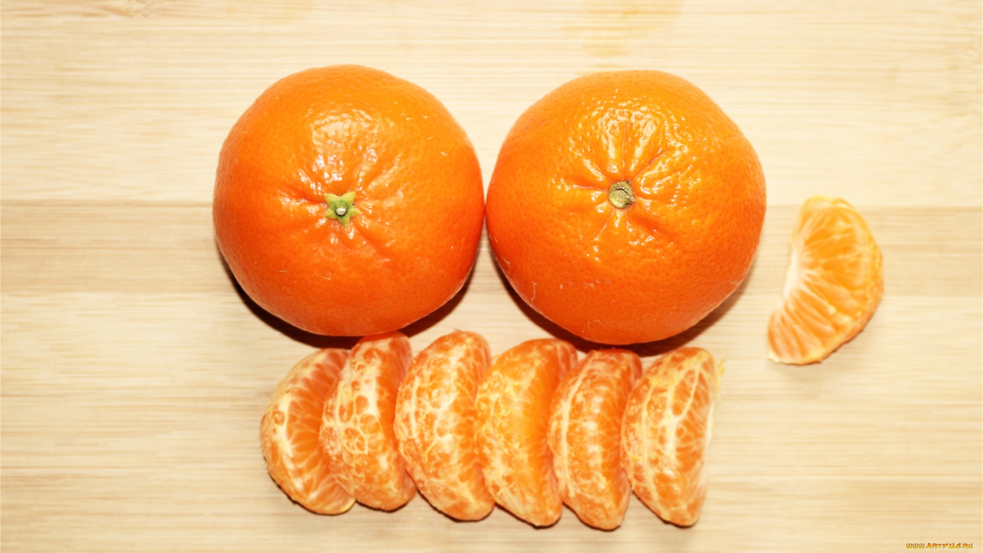 еда, цитрусы, мандарины