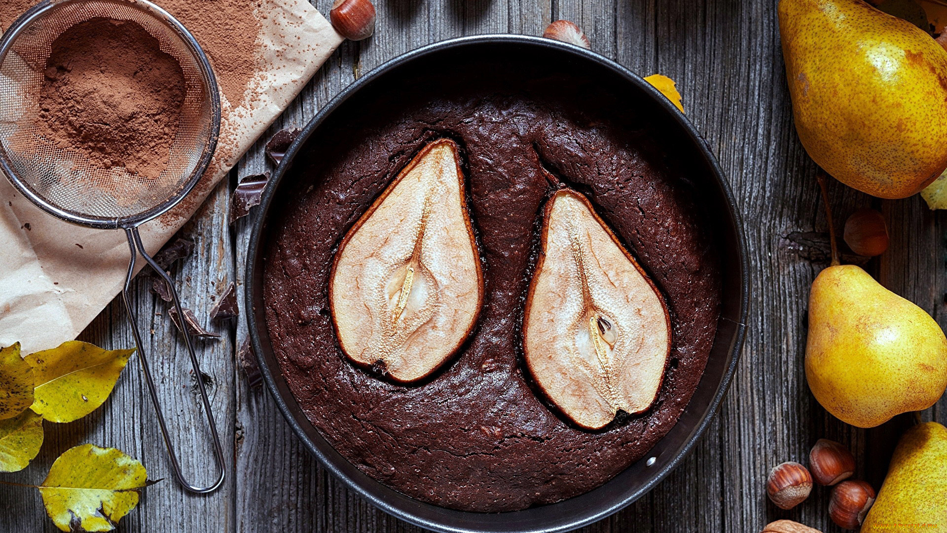 еда, пироги, груши, пирог, грушевый