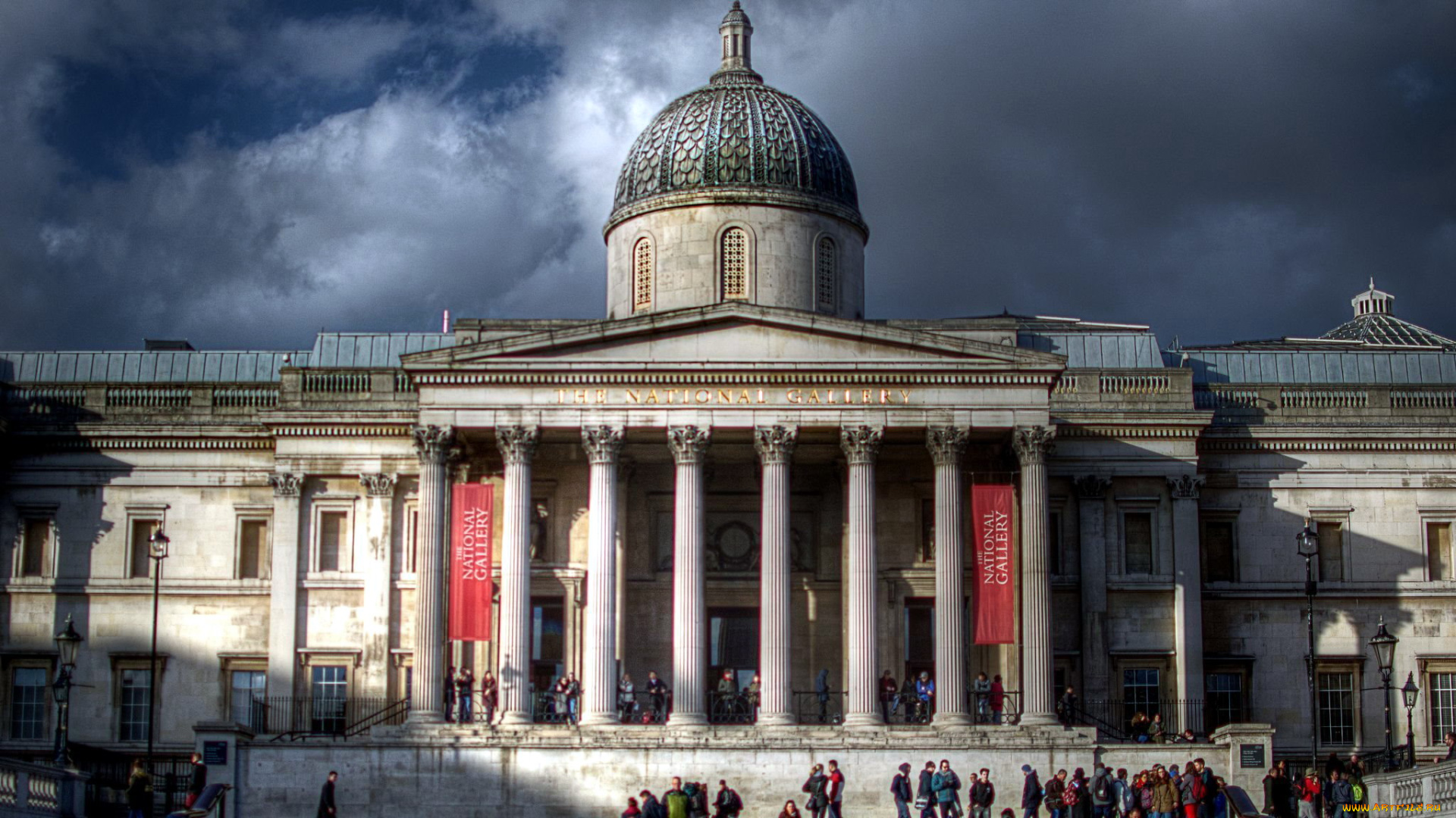 города, лондон, , великобритания, national, gallery