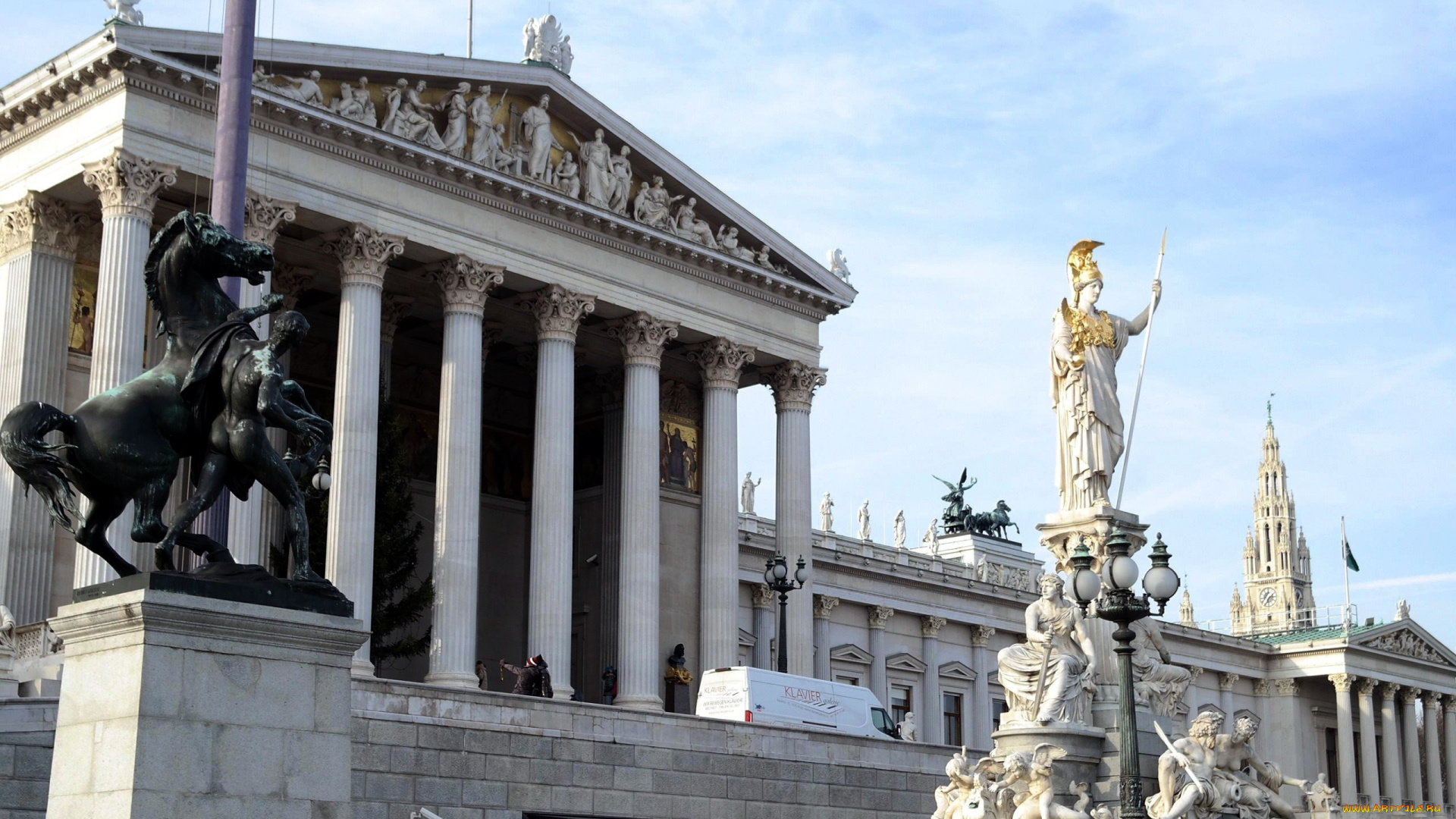 города, вена, , австрия, памятник