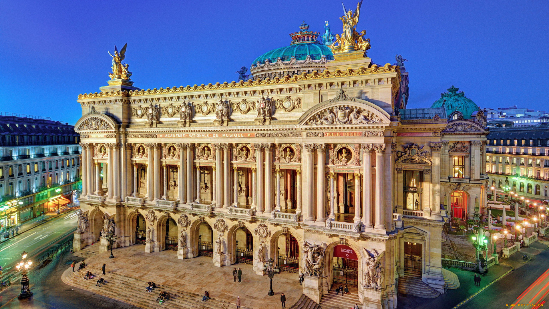 grand, opera, города, париж, , франция, grand, opera