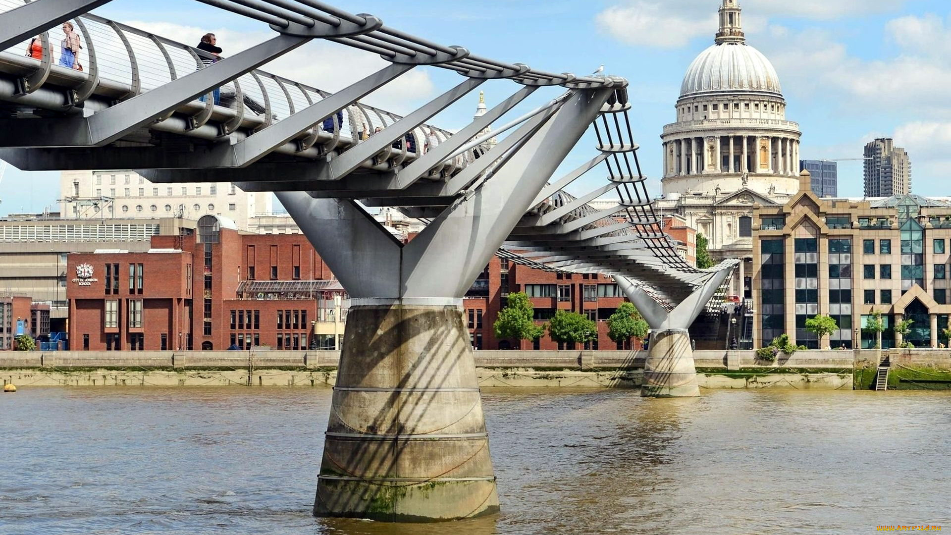 millennium, bridge, города, лондон, , великобритания, millennium, bridge