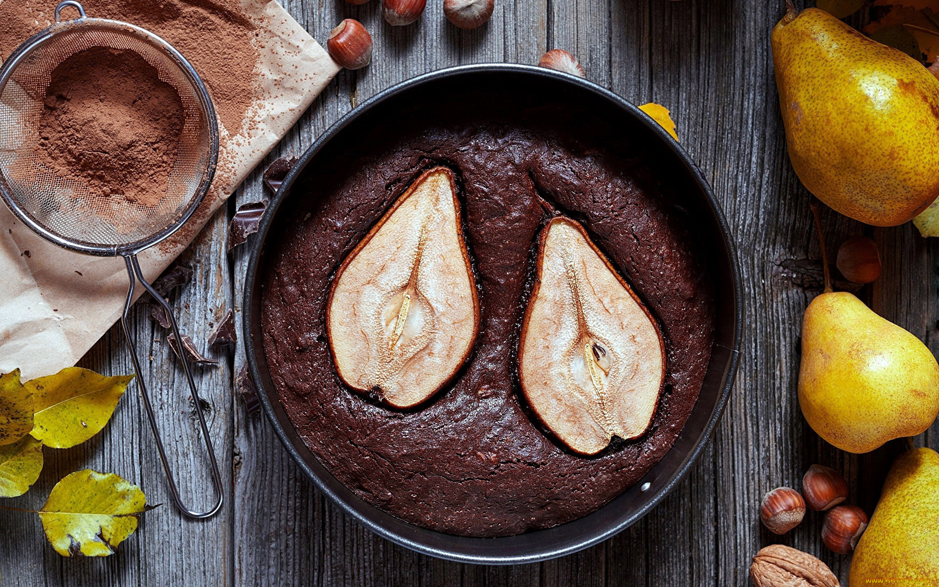 еда, пироги, груши, пирог, грушевый