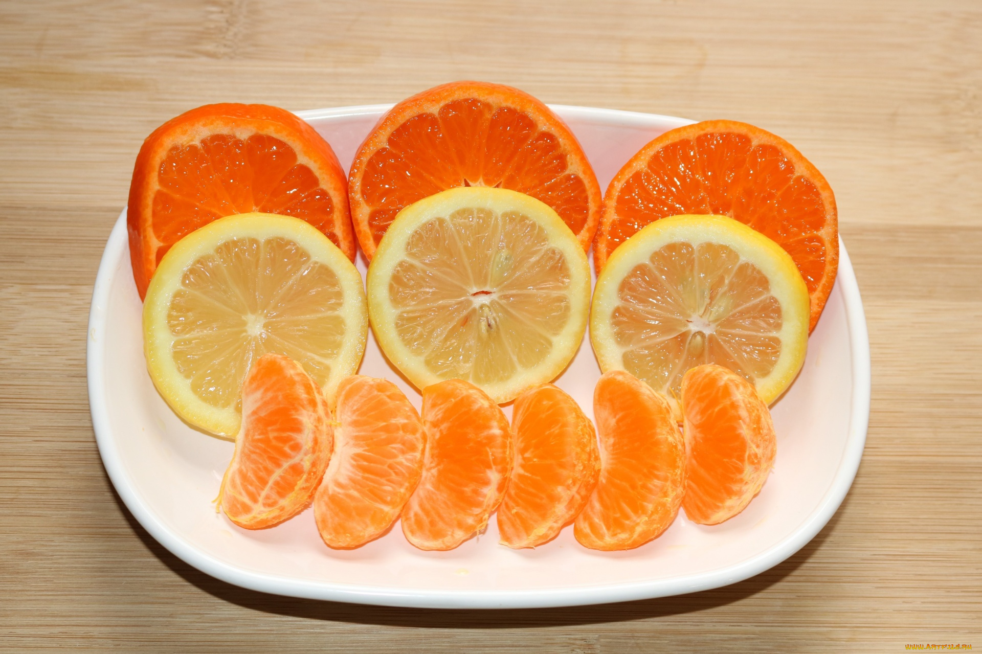 еда, цитрусы, апельсин, лимон, мандарин