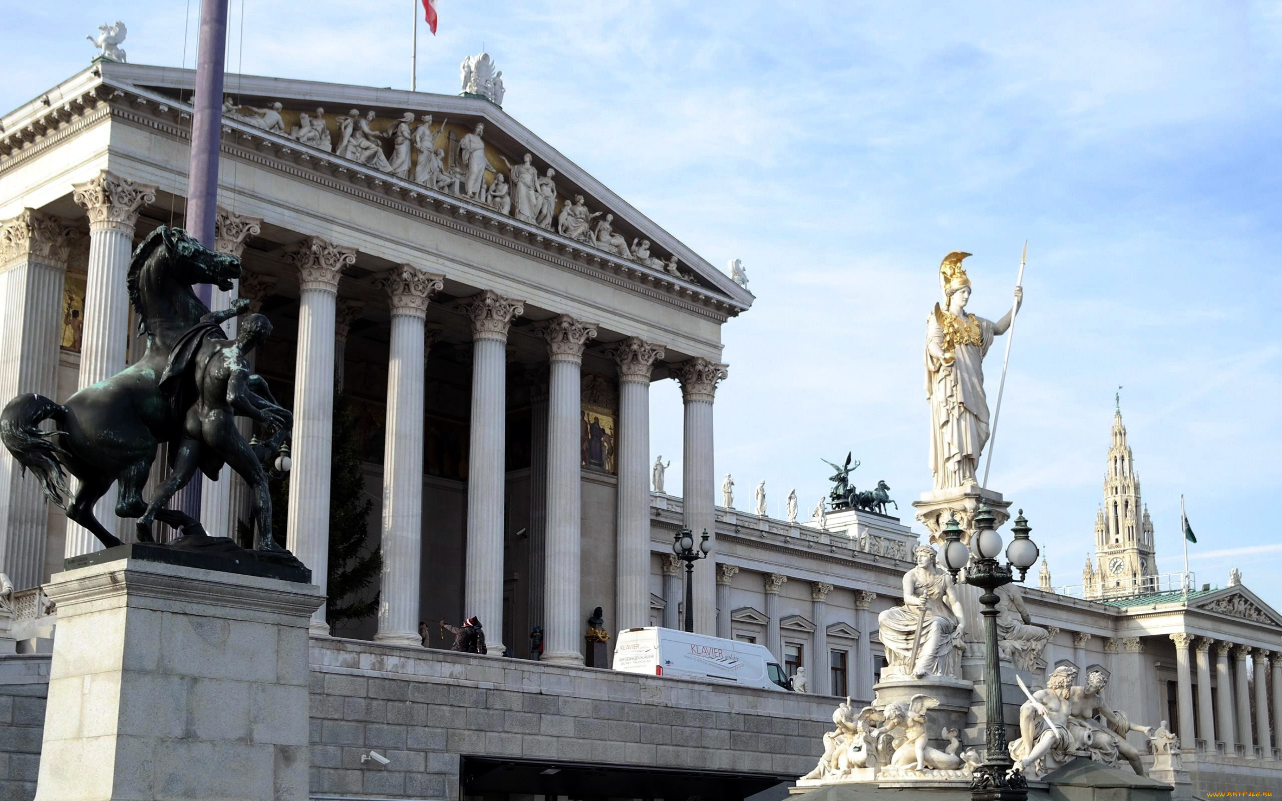 города, вена, , австрия, памятник