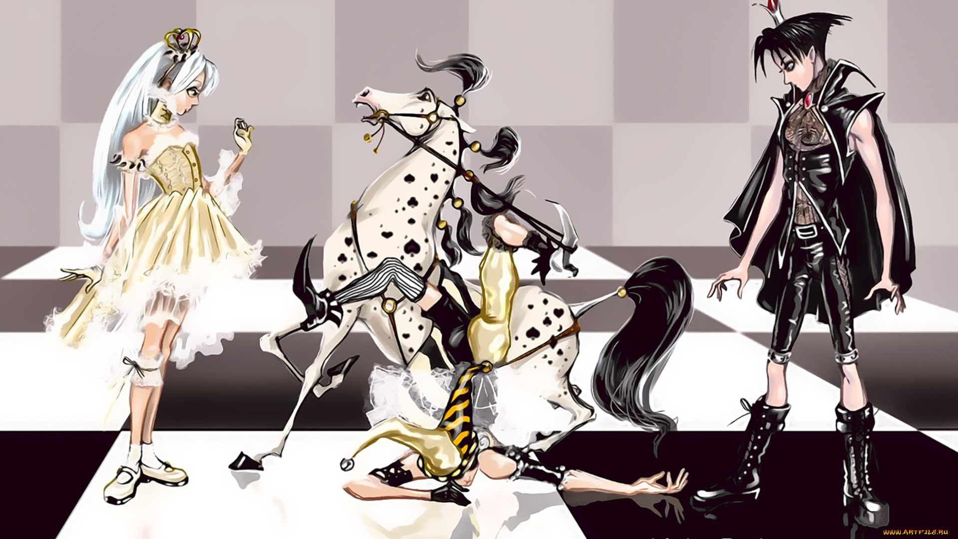 календари, аниме, шут, девушка, конь, calendar, 2019, лошадь, парень