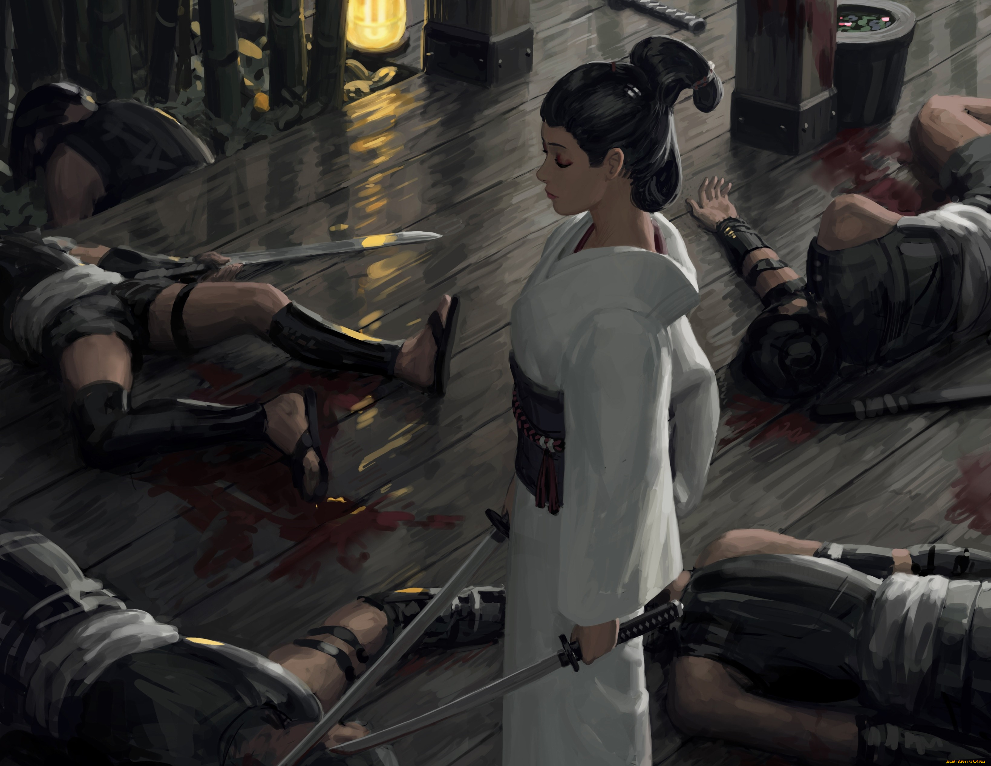 рисованное, guweiz, девушка