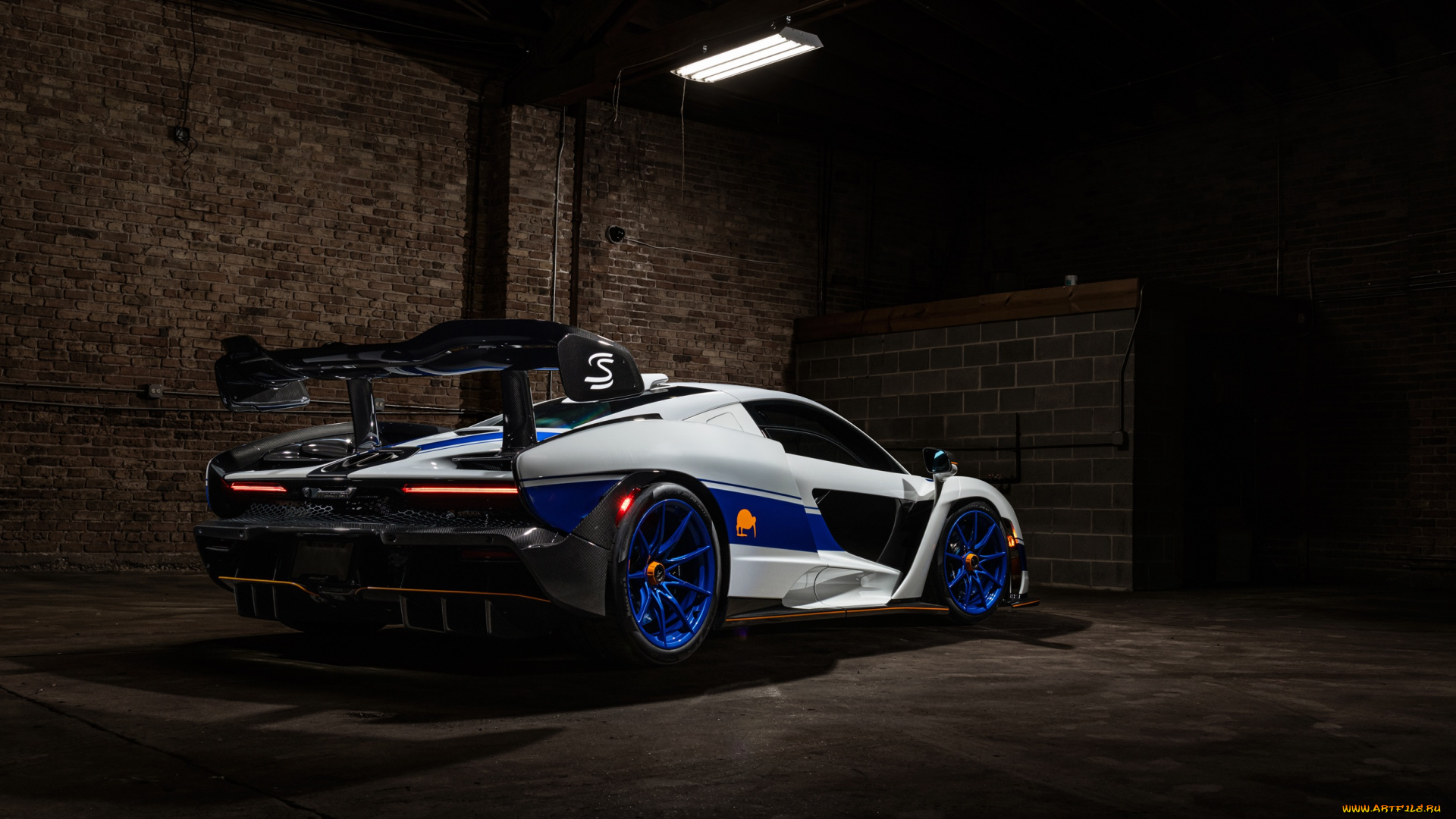 автомобили, mclaren, white, senna