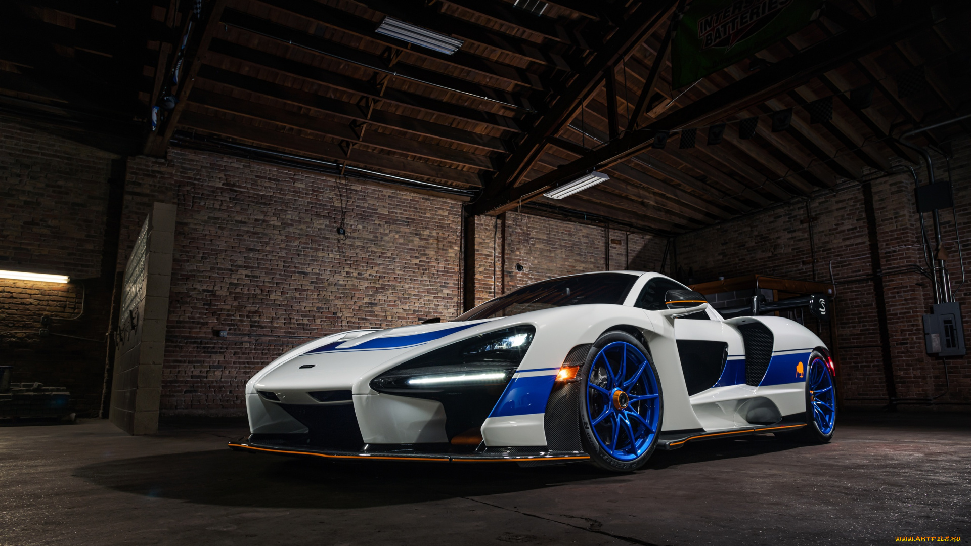 автомобили, mclaren, white, senna