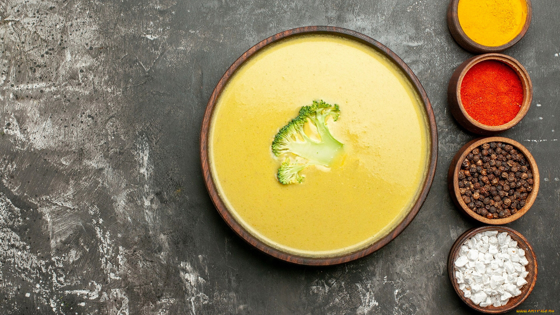 еда, первые, блюда, суп, брокколи, перец