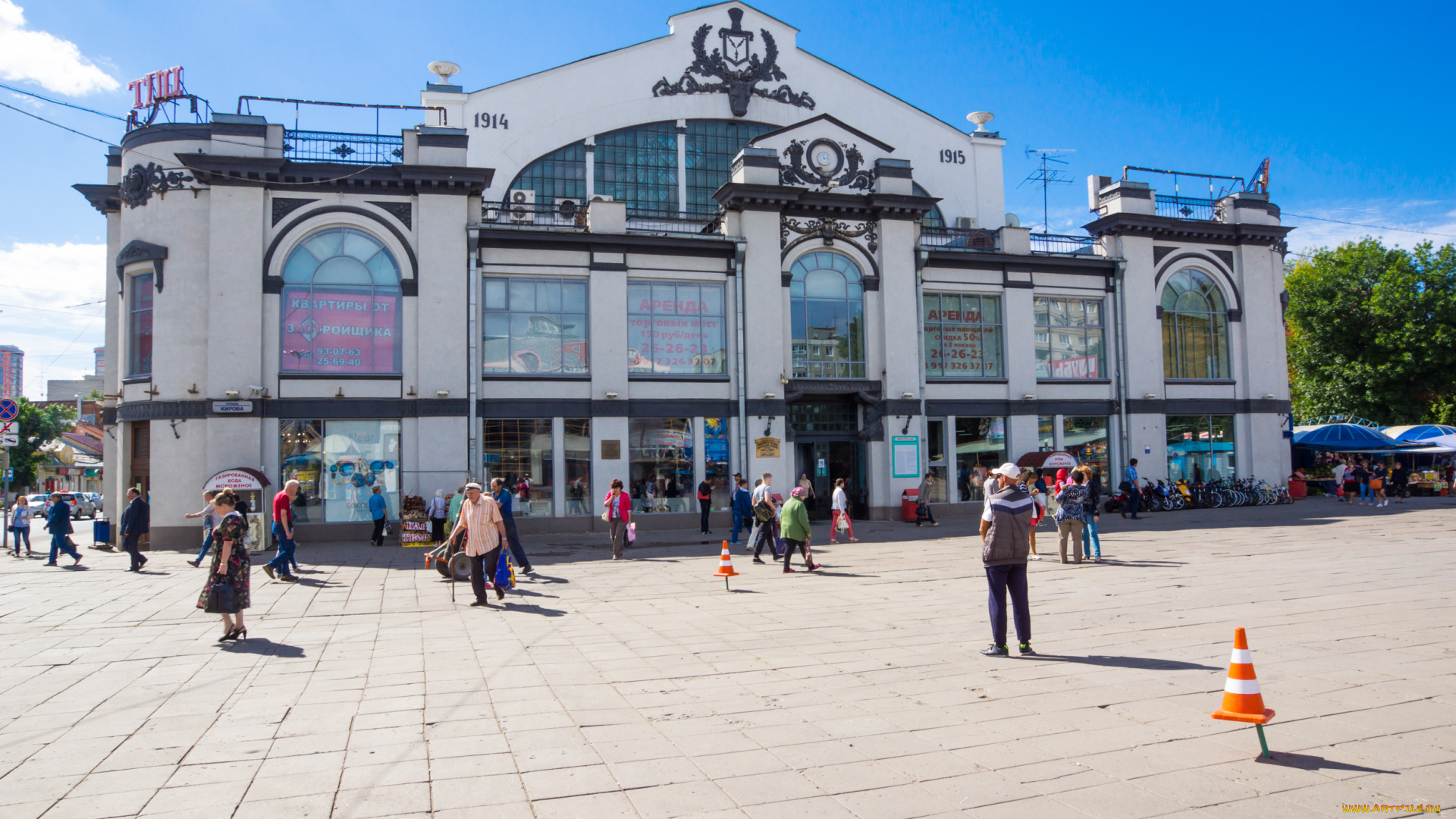 города, -, исторические, , архитектурные, памятники, cаратов, крытый, рынок, город, здание, архитектура, достопримечательность