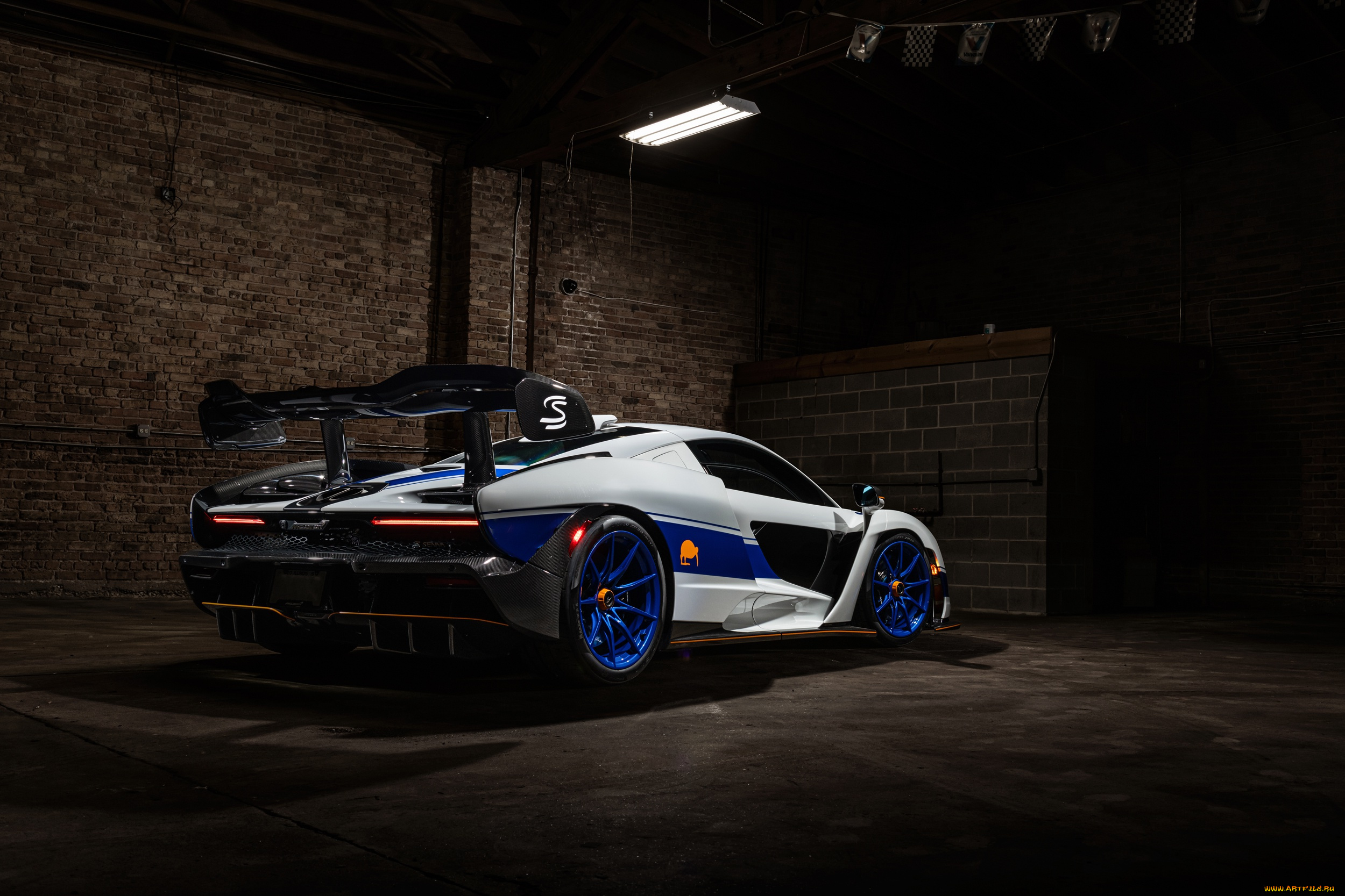 автомобили, mclaren, white, senna