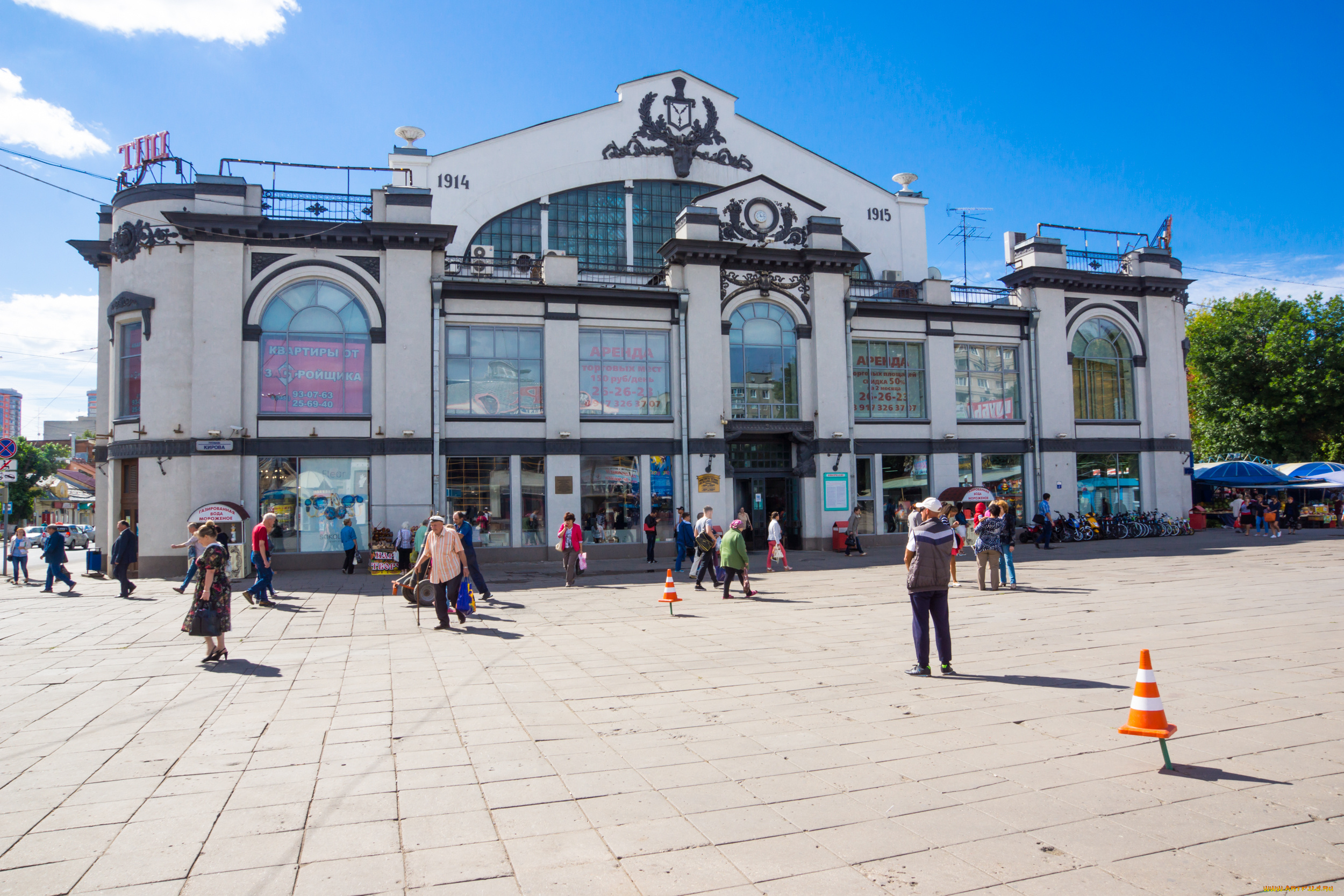 города, -, исторические, , архитектурные, памятники, cаратов, крытый, рынок, город, здание, архитектура, достопримечательность