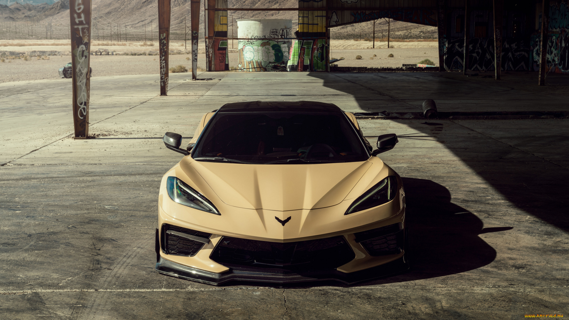 2023, corvette, c8, sand, vossen, gabes, автомобили, corvette, c8, sand, vossen, gabes, корветт, тюнинг