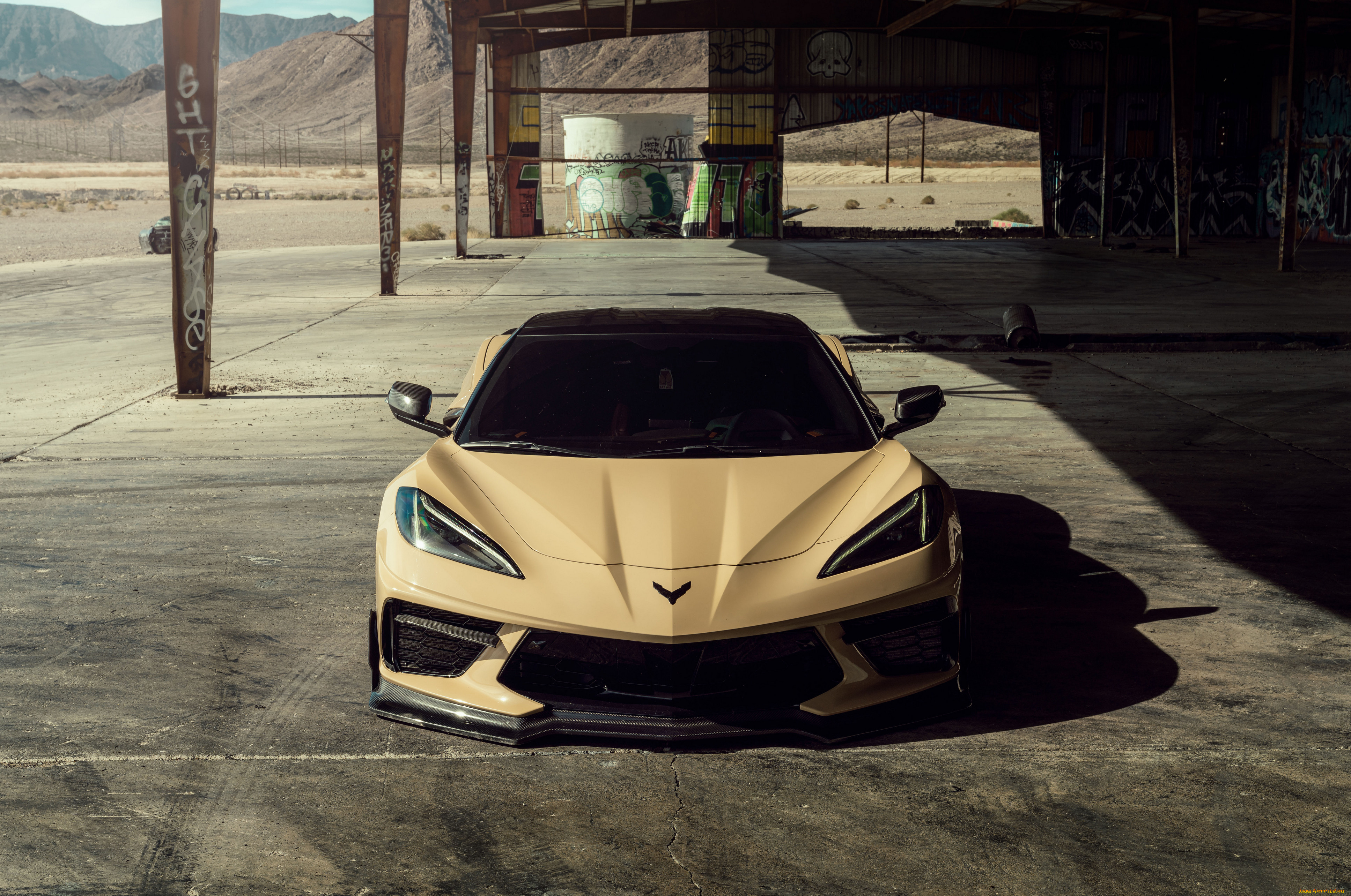 2023, corvette, c8, sand, vossen, gabes, автомобили, corvette, c8, sand, vossen, gabes, корветт, тюнинг
