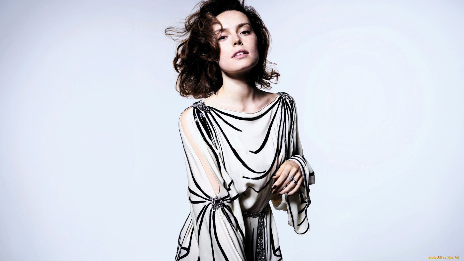 девушки, daisy, ridley, шатенка, платье