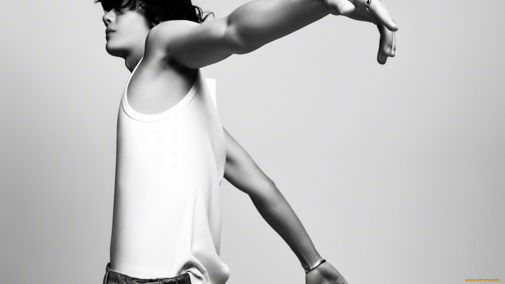 мужчины, wang, yi, bo, актер, майка, джинсы