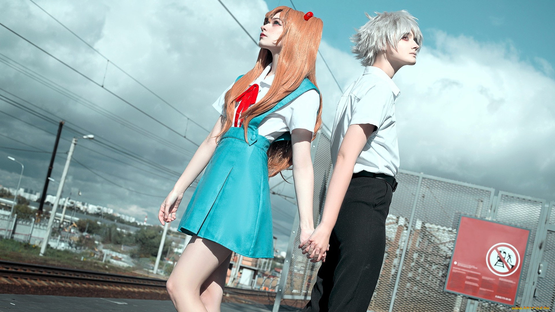 девушки, tenletters, образы, наряды, косплей, вокзал, железная, дорога