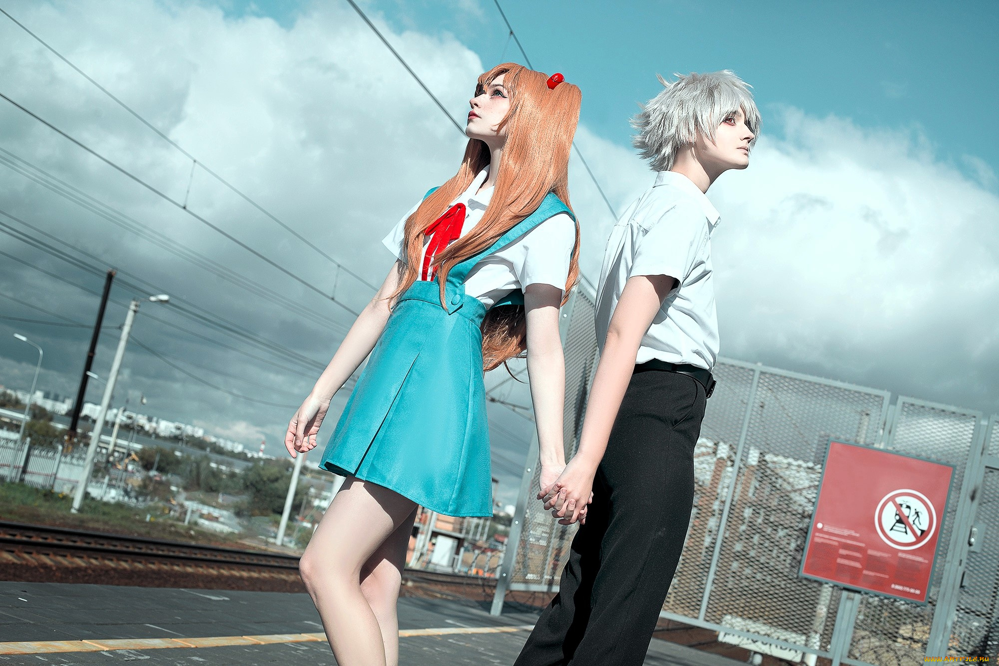 девушки, tenletters, образы, наряды, косплей, вокзал, железная, дорога