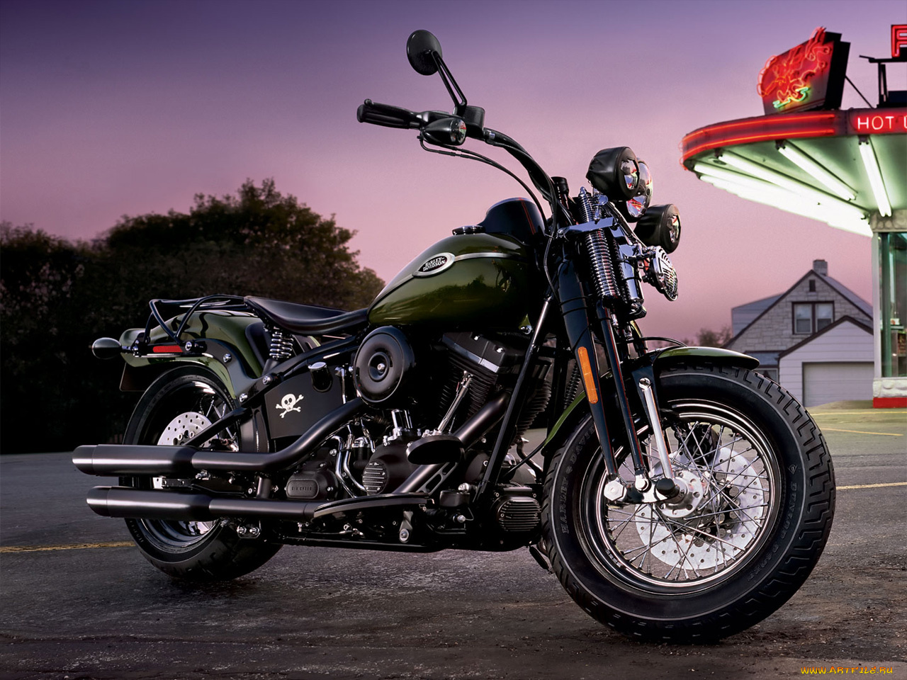 мотоциклы, harley, davidson