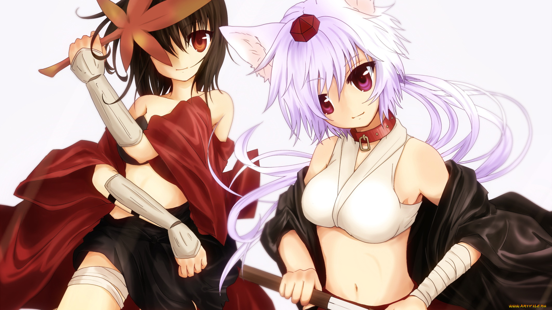 аниме, touhou, айя, шамеймару, момидзи, инубашири