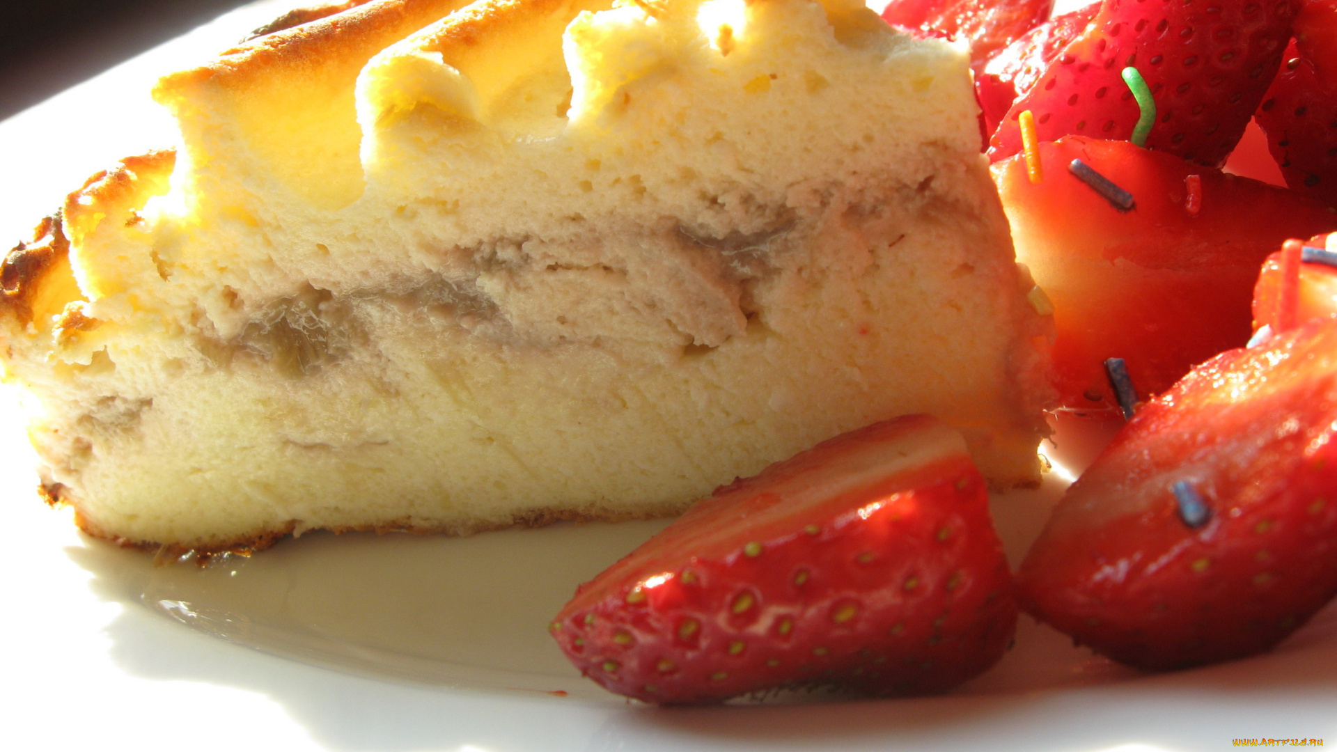 автор, varvarra, еда, пирожные, кексы, печенье, пирожное, клубника, тарелка