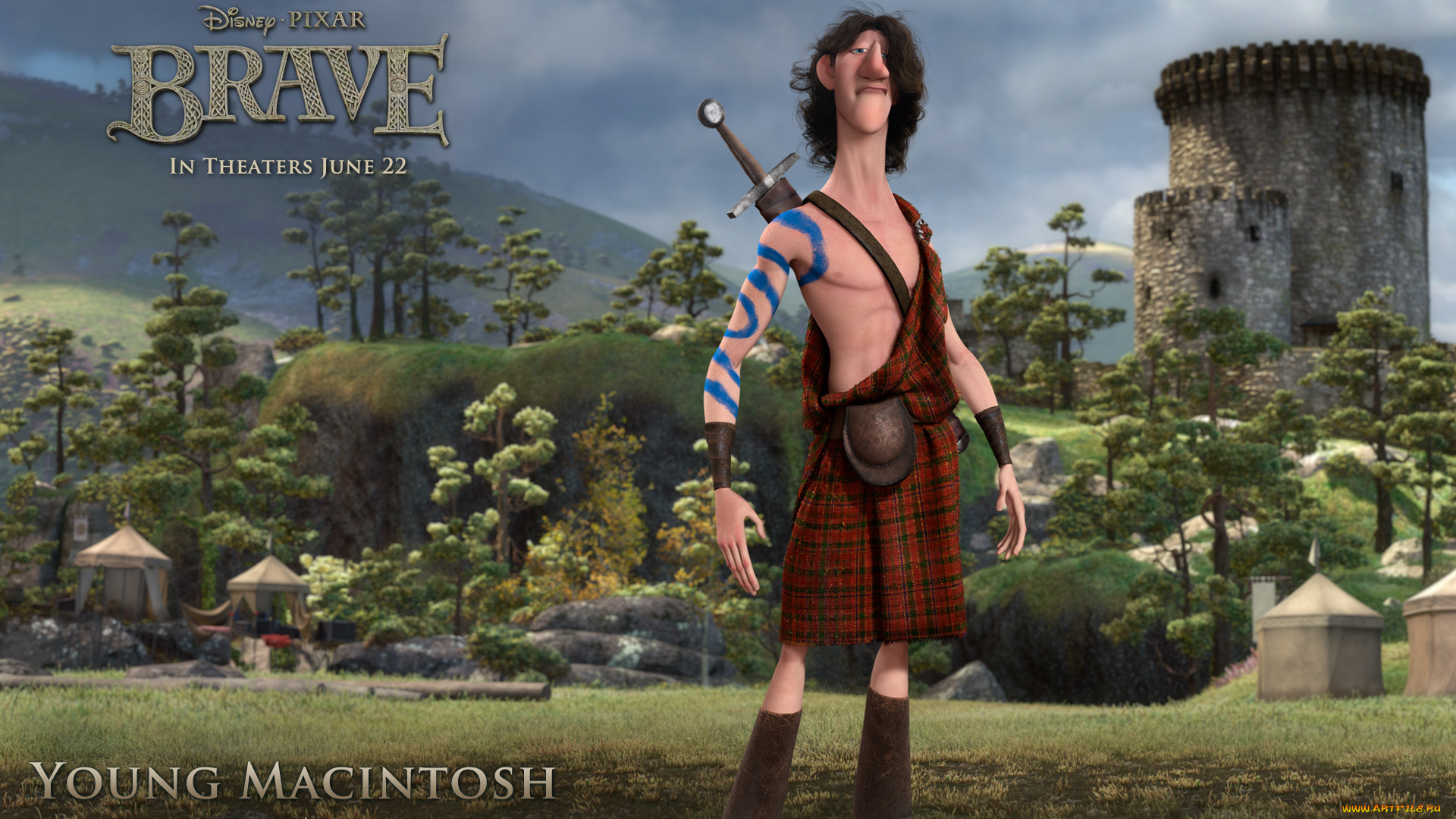 brave, мультфильмы, храбрая, сердцем