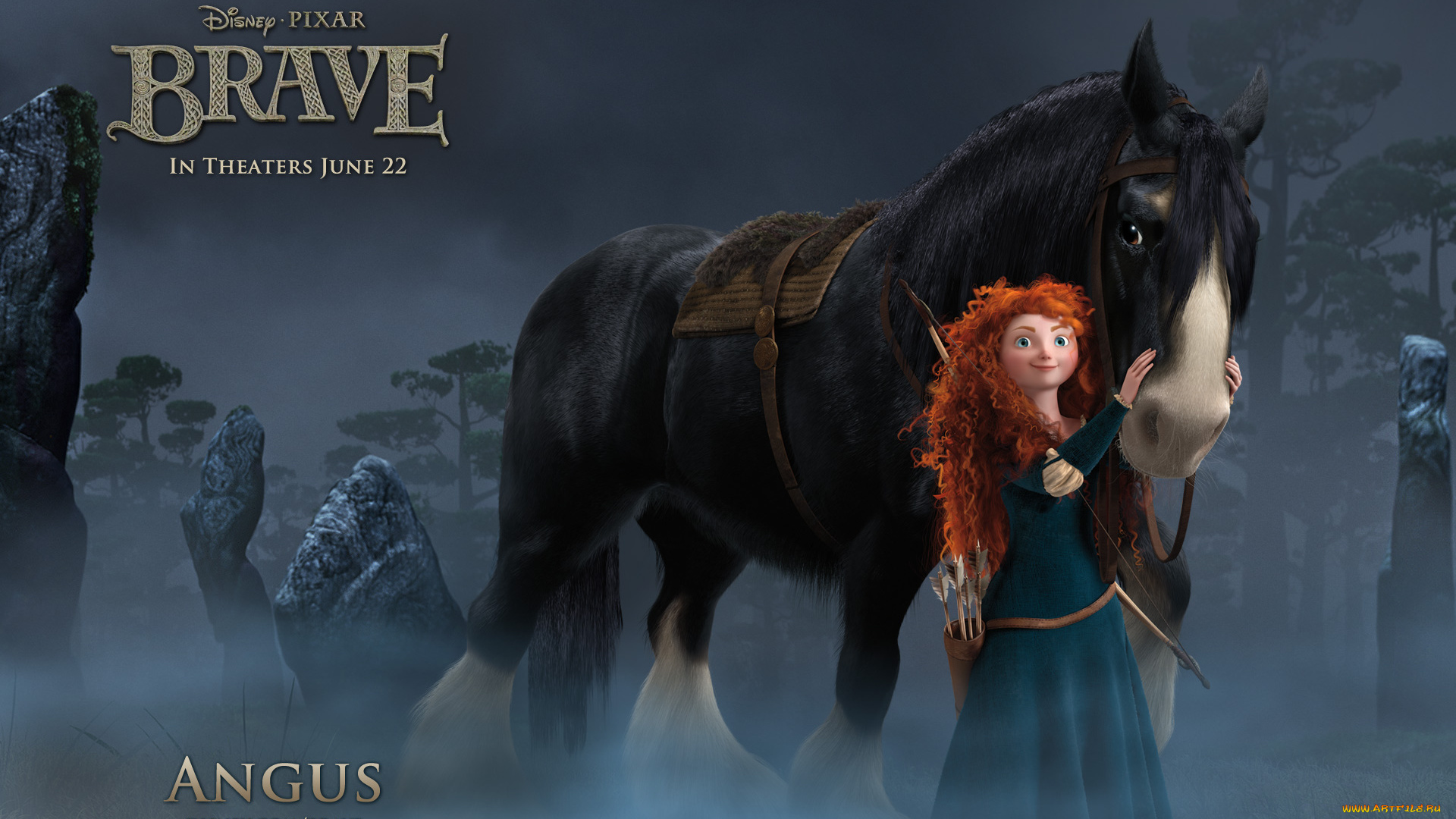 brave, мультфильмы, храбрая, сердцем